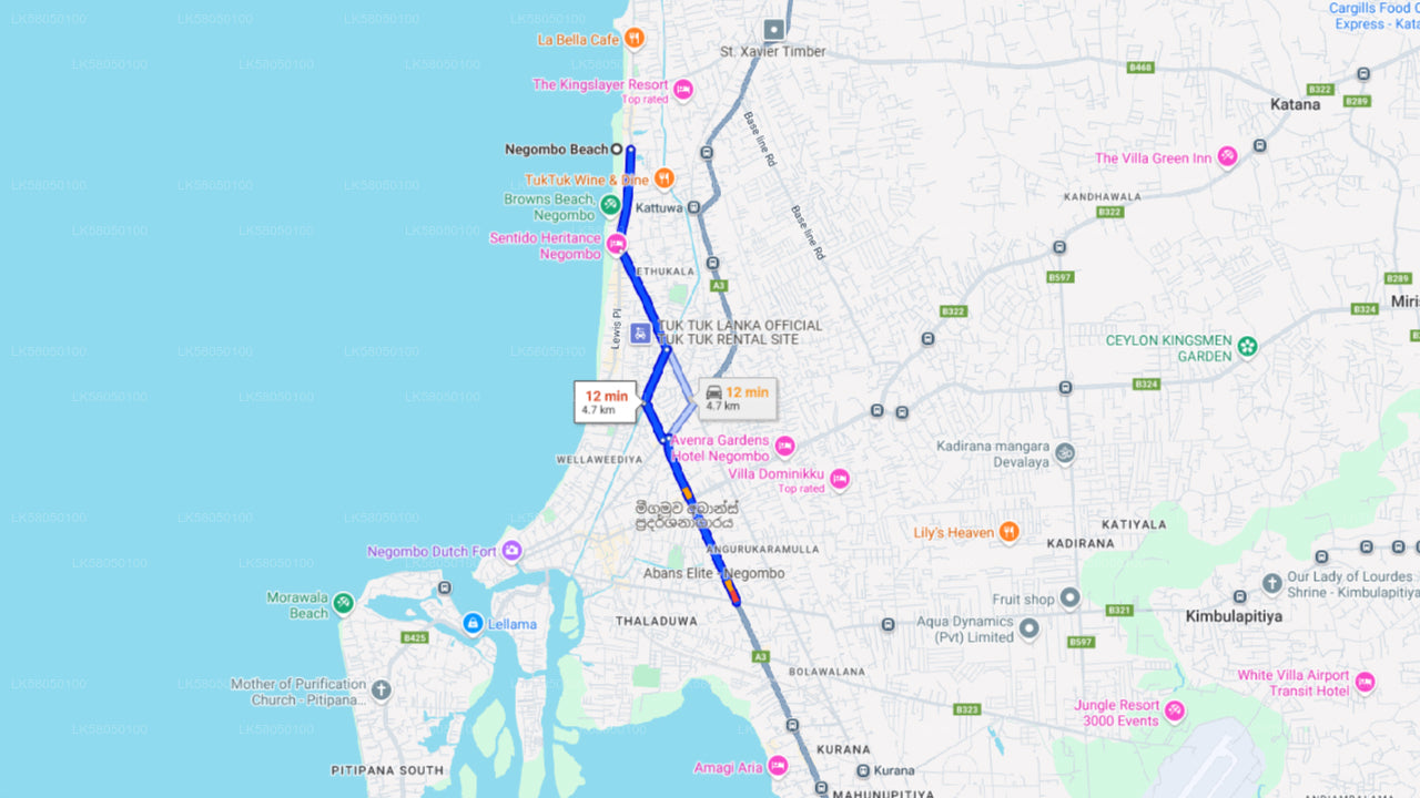 Plongée en apnée depuis Negombo