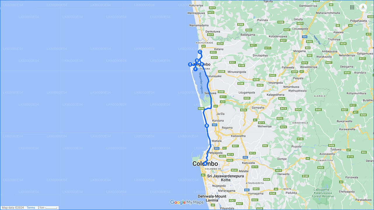 Visite de la ville de Negombo au départ de Colombo