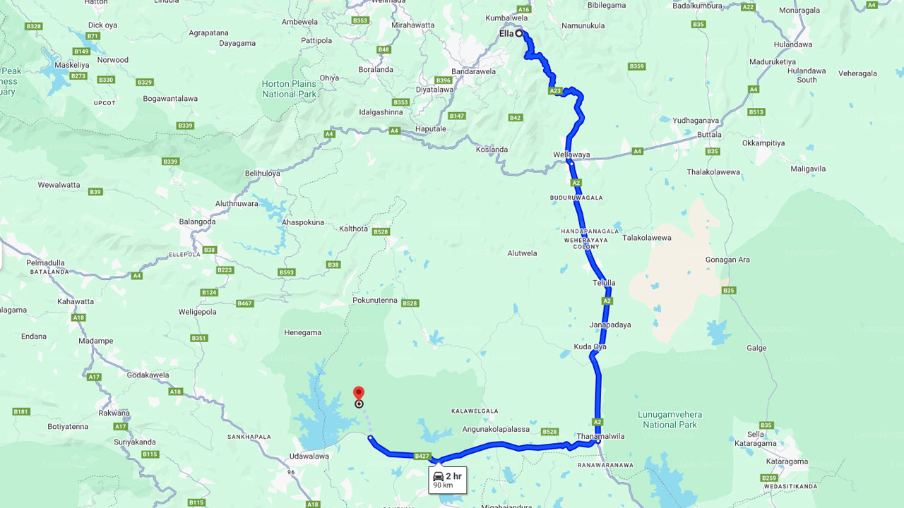 Safari au parc national d'Udawalawe au départ d'Ella