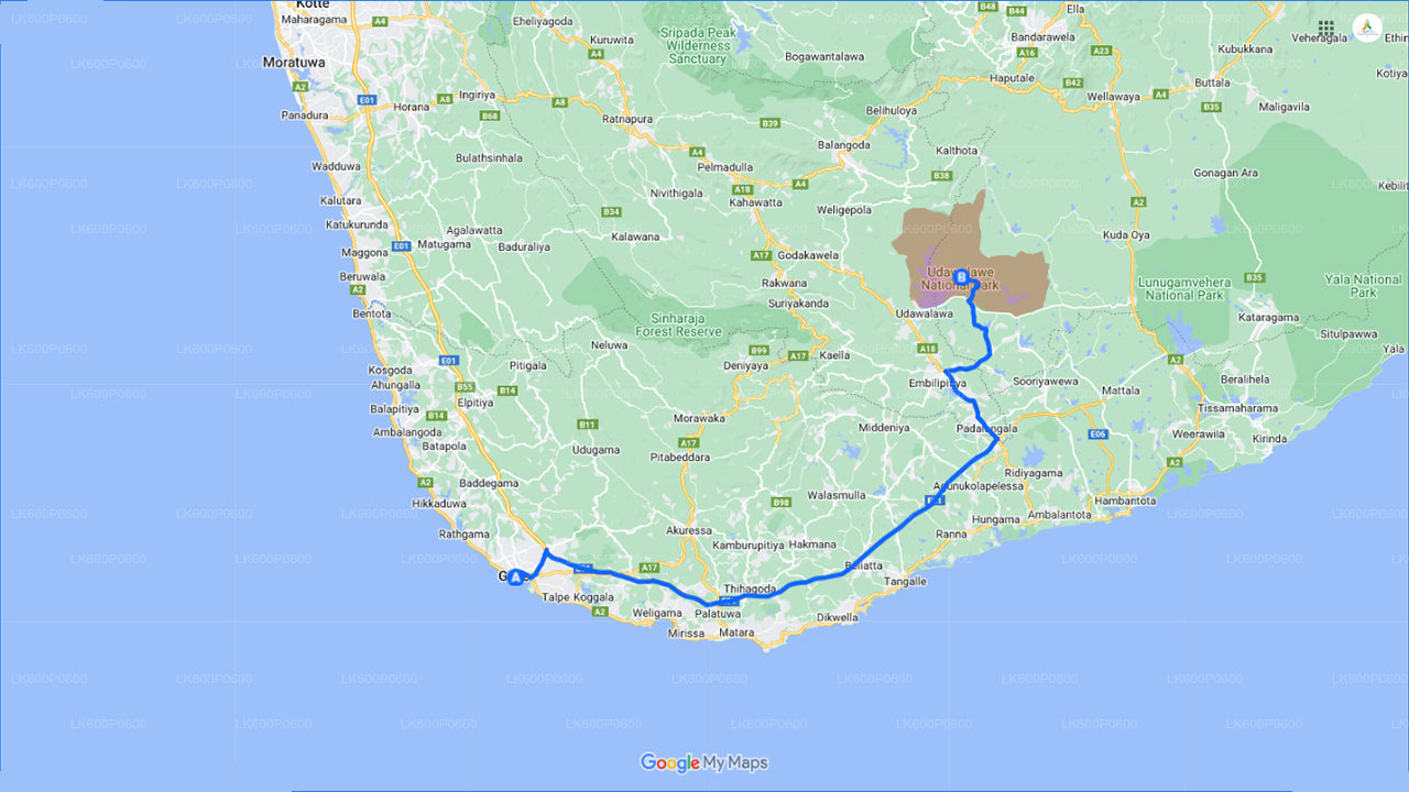 Safari au parc national d'Uda Walawe au départ de Galle