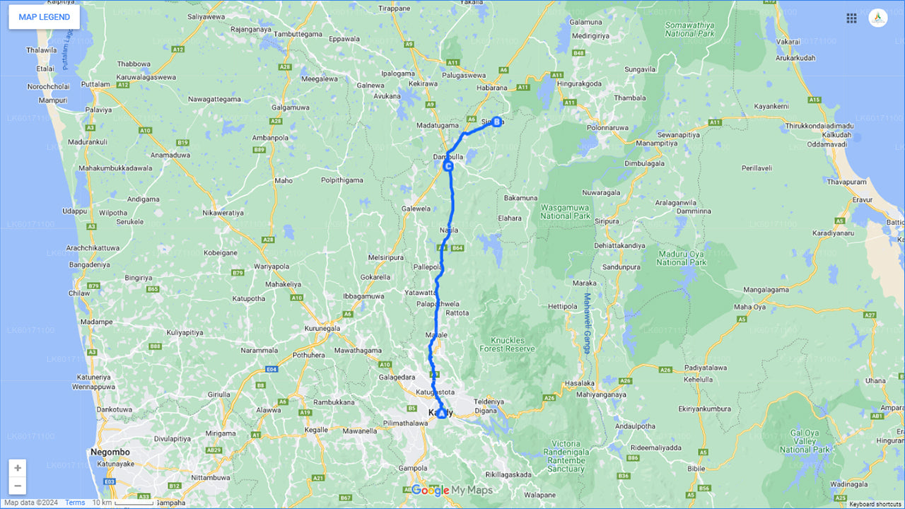 Sigiriya et Dambulla depuis Kandy