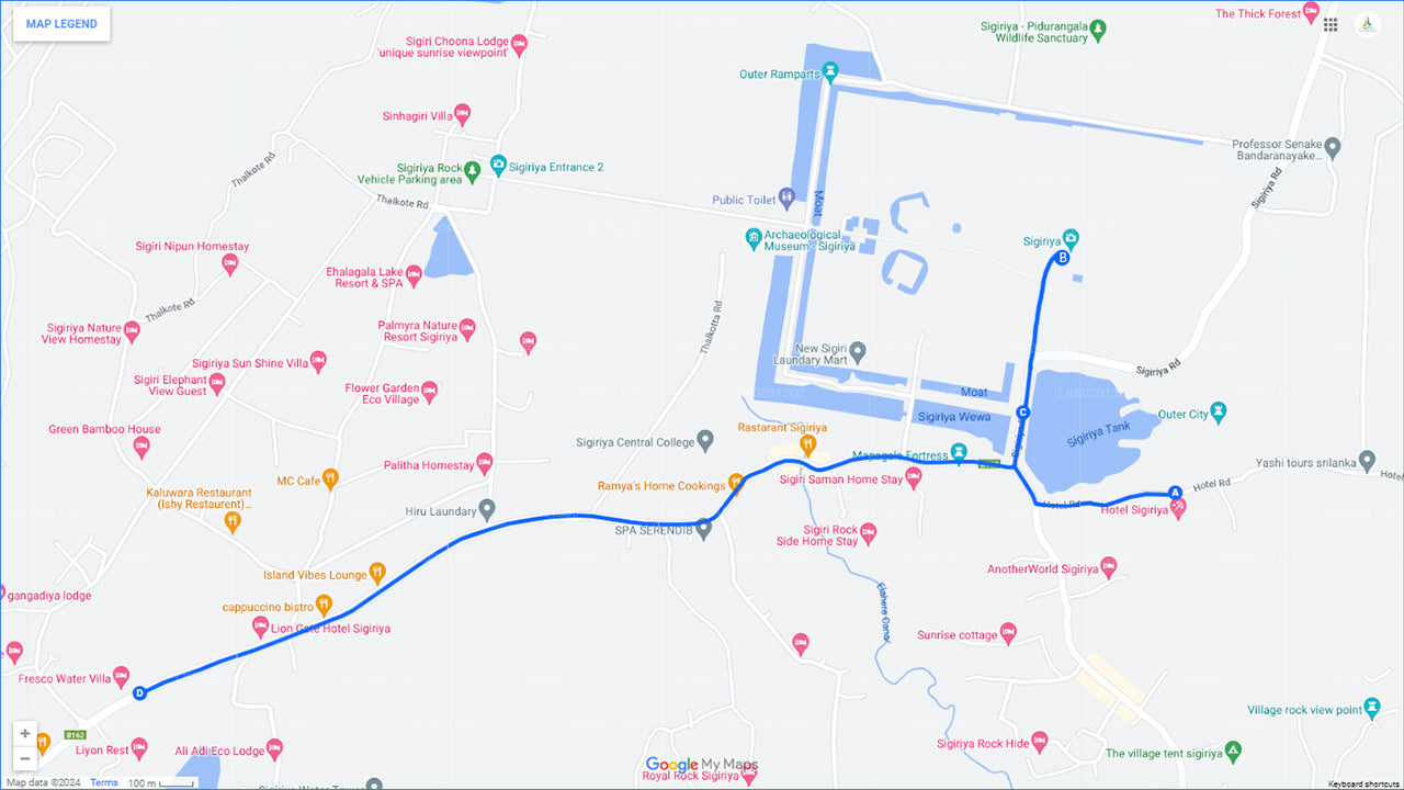 Visite du rocher et du village de Sigiriya au départ de Sigiriya