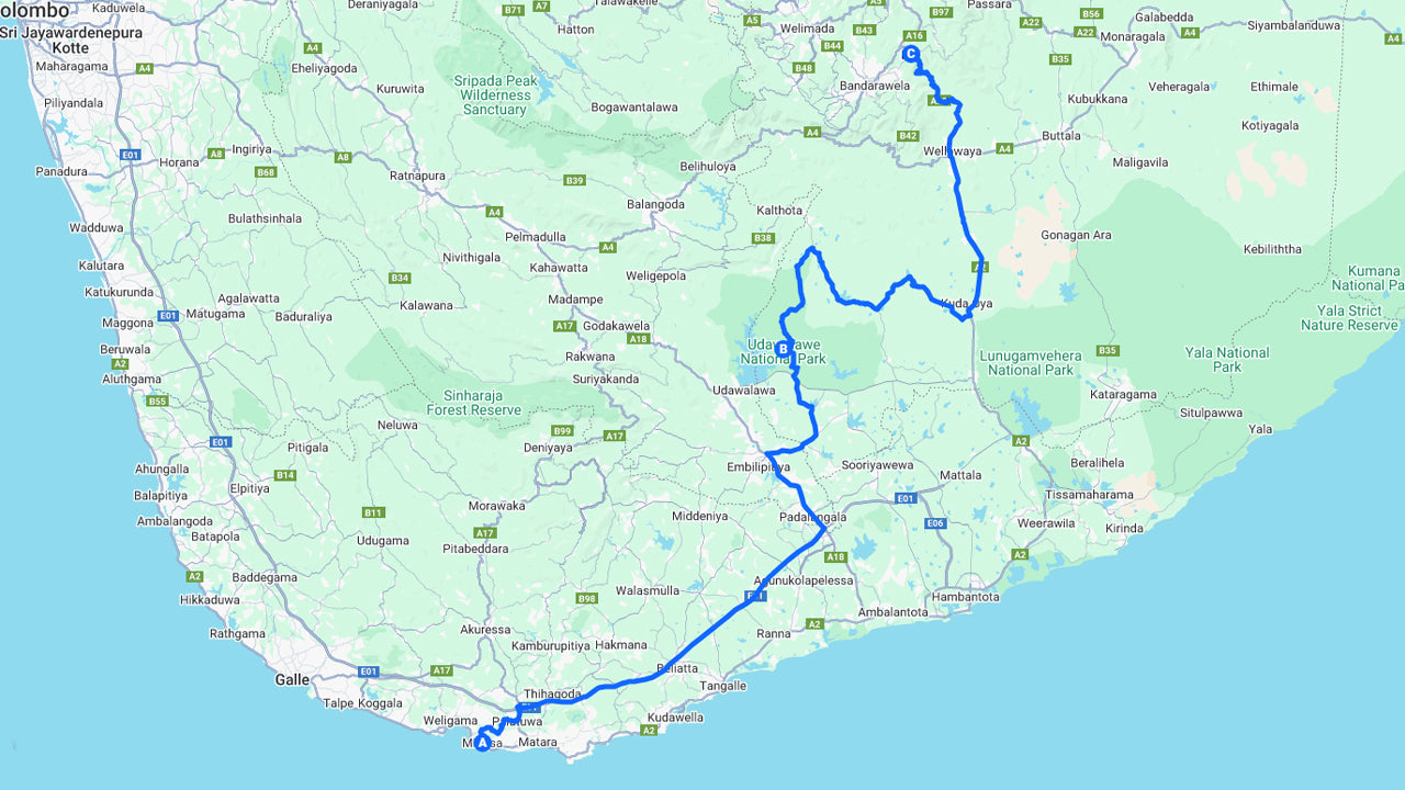 Visite privée de Mirissa à Ella avec Udawalawe Safari