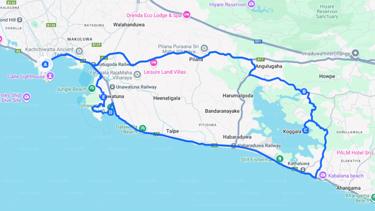 Découverte de la campagne à vélo depuis Galle