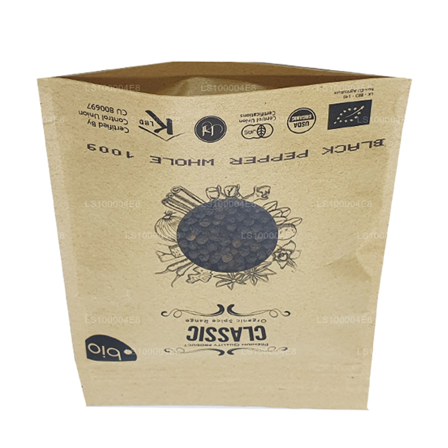 Poivre noir biologique Lakpura entier