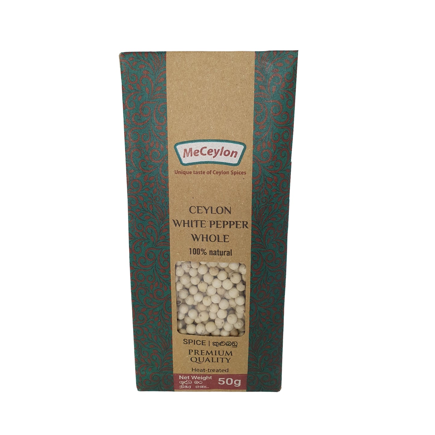 Poivre blanc de Ceylan de Ceylan entier Me (50g)