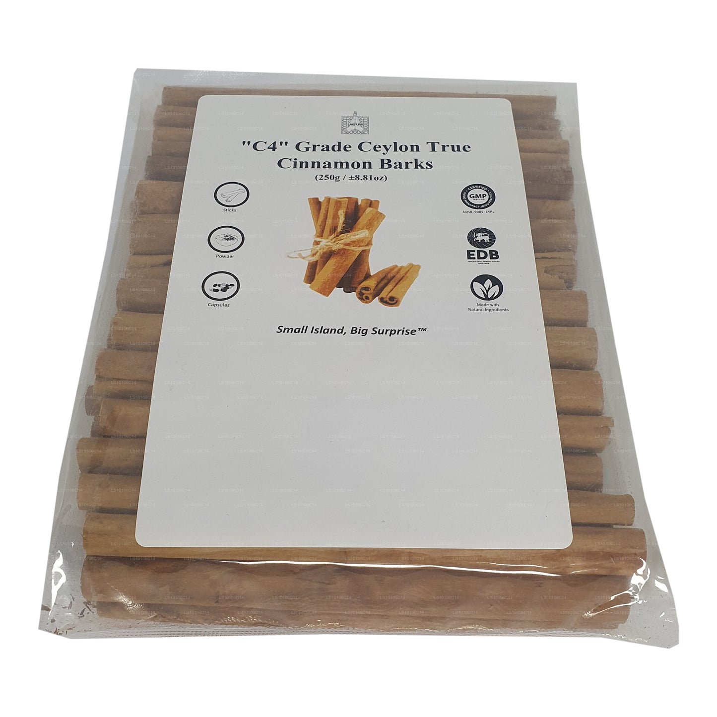 Lot d'écorces à la cannelle véritable de Ceylan de qualité « C4 » de Lakpura