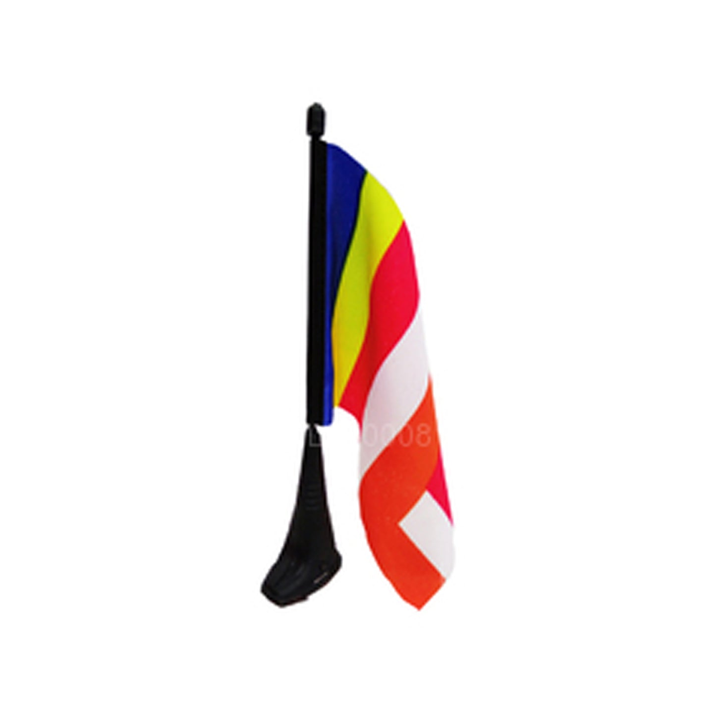 Drapeau bouddhiste avec pied magnétique