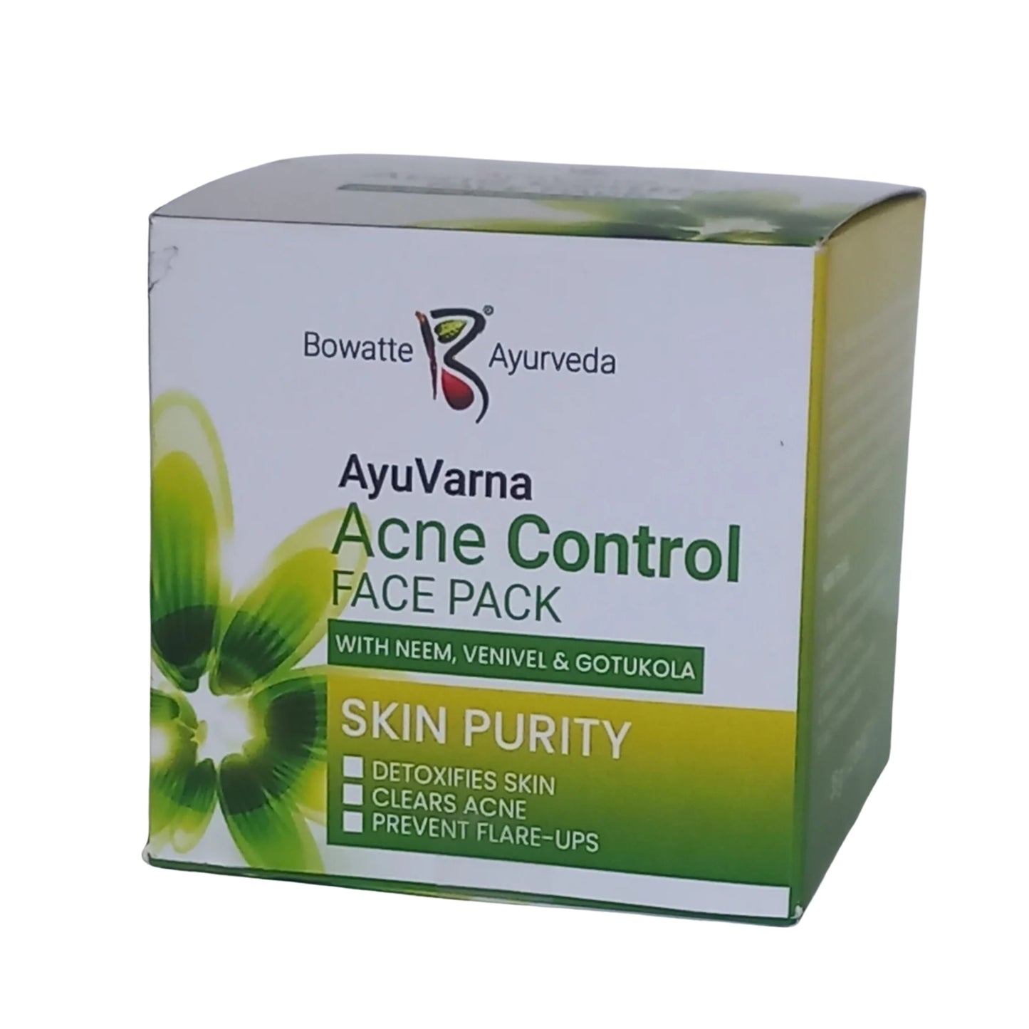 Masque visage anti acné Bowatte Ayu Varna (35 g)
