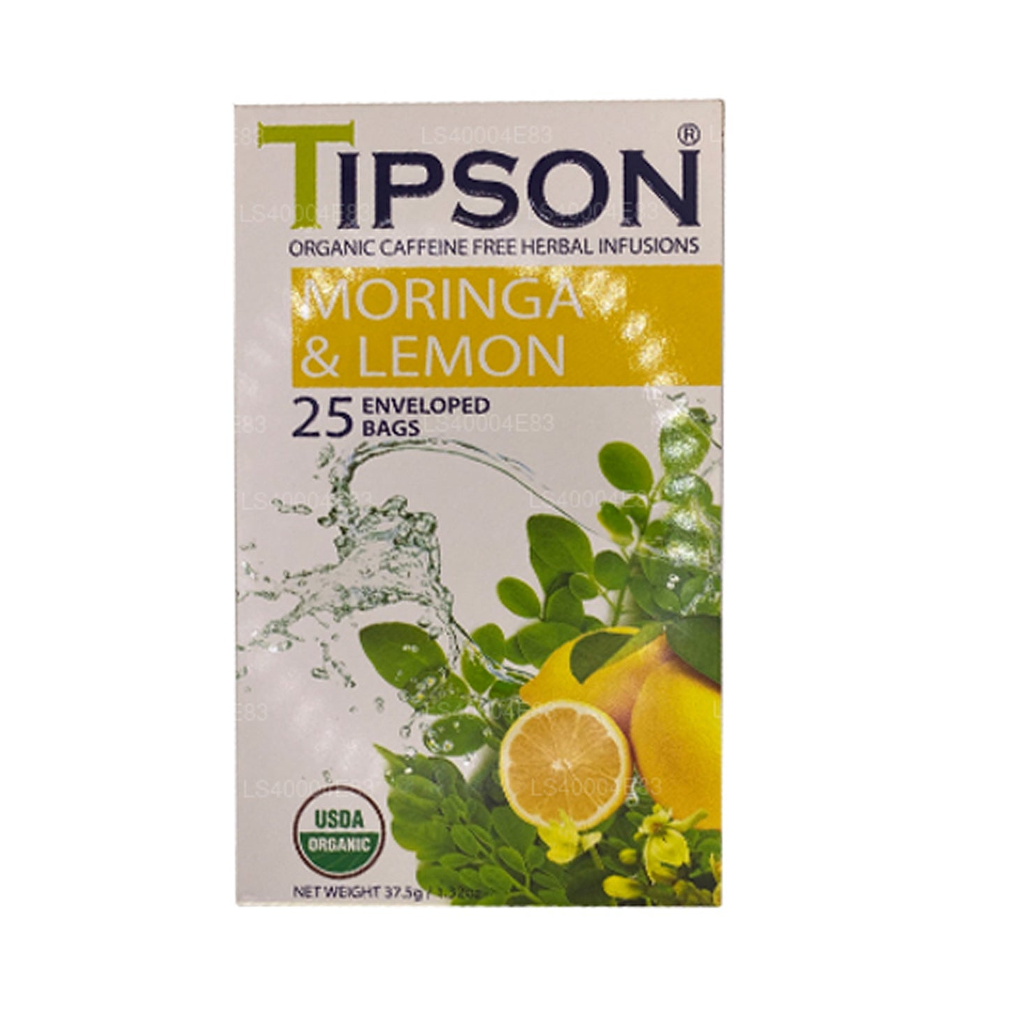 Thé au moringa et au citron Tipson (37,5 g) 25 sachets
