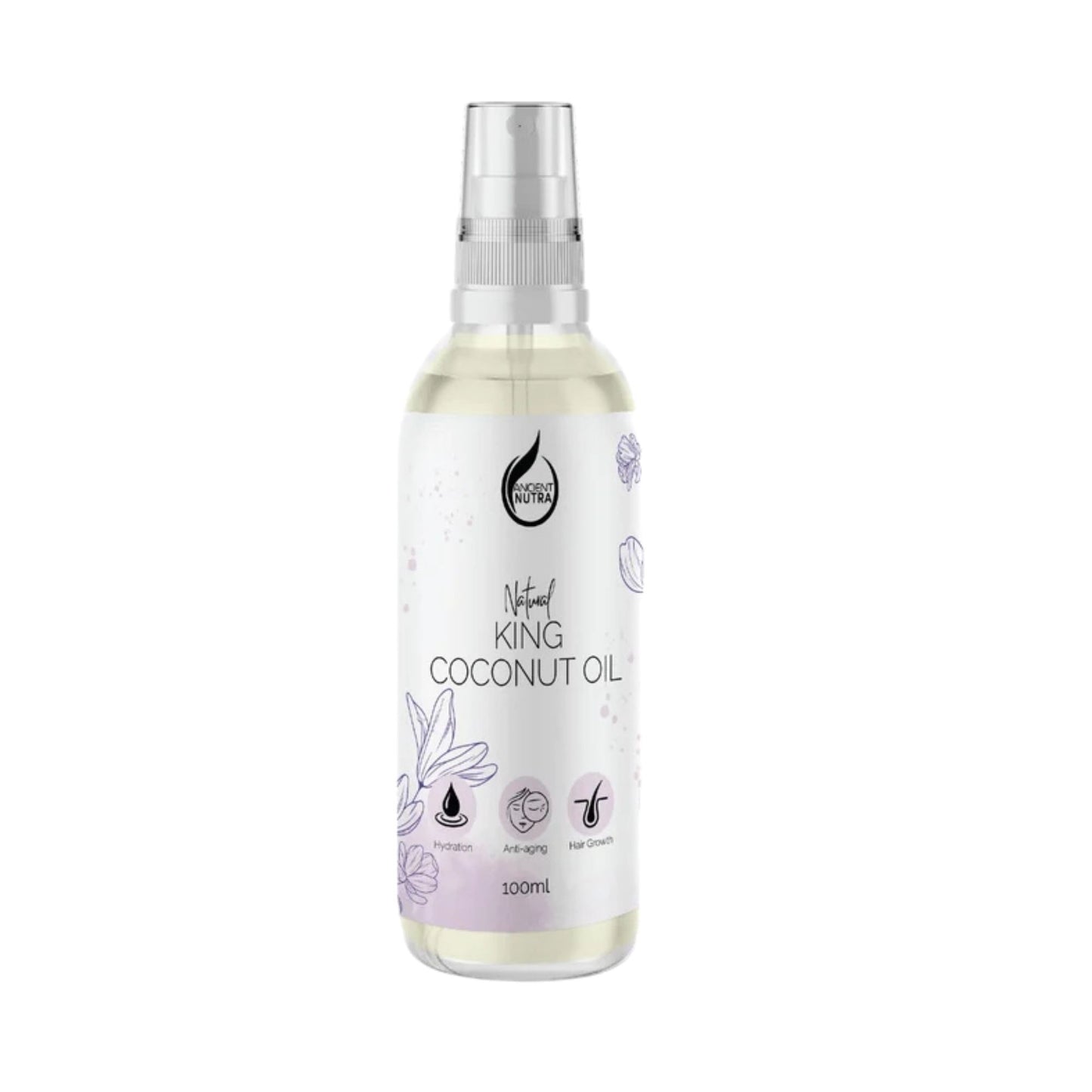 Huile de noix de coco Ancient Nutra King (100 ml)