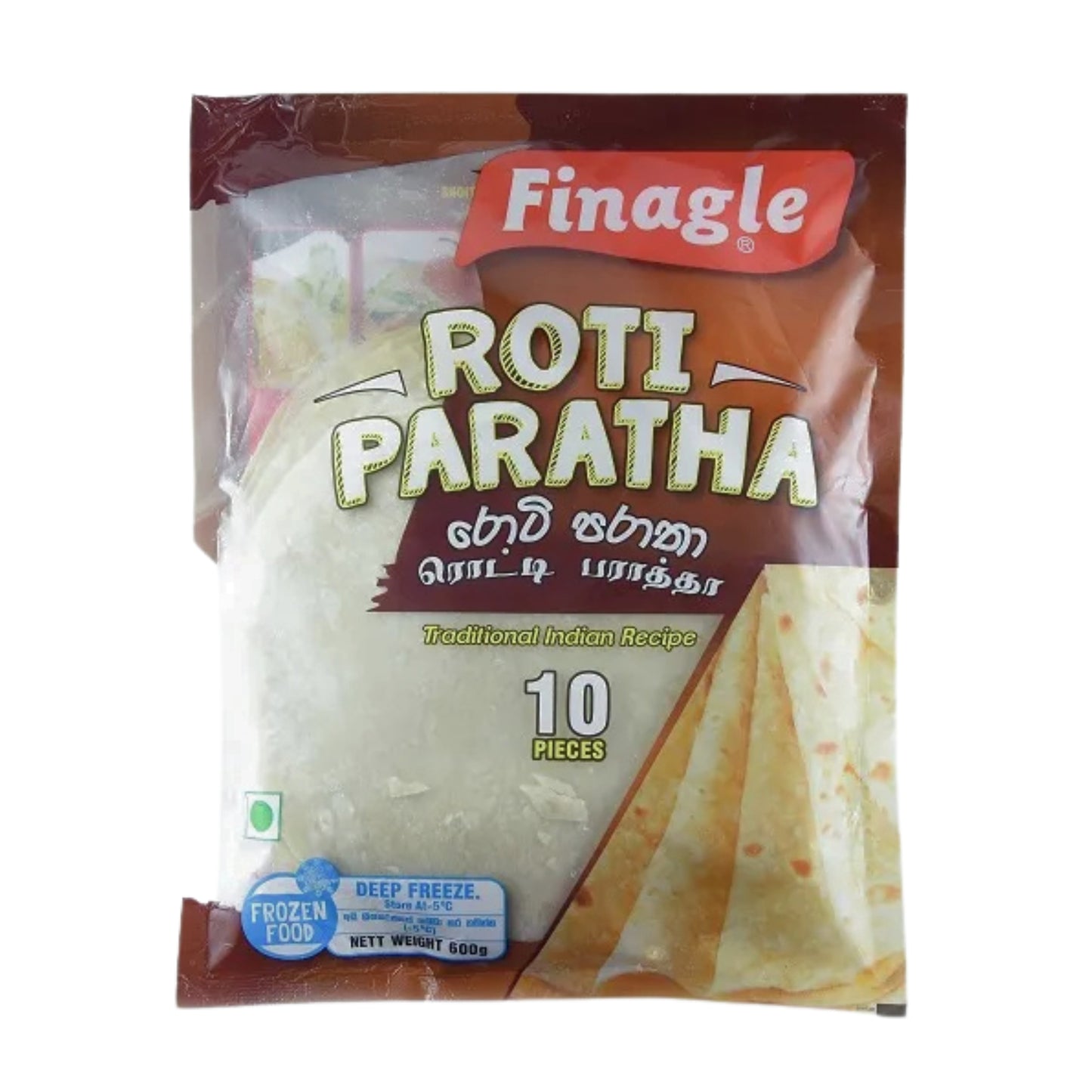 Finagle Roti Paratha (600g) 10 Pieces