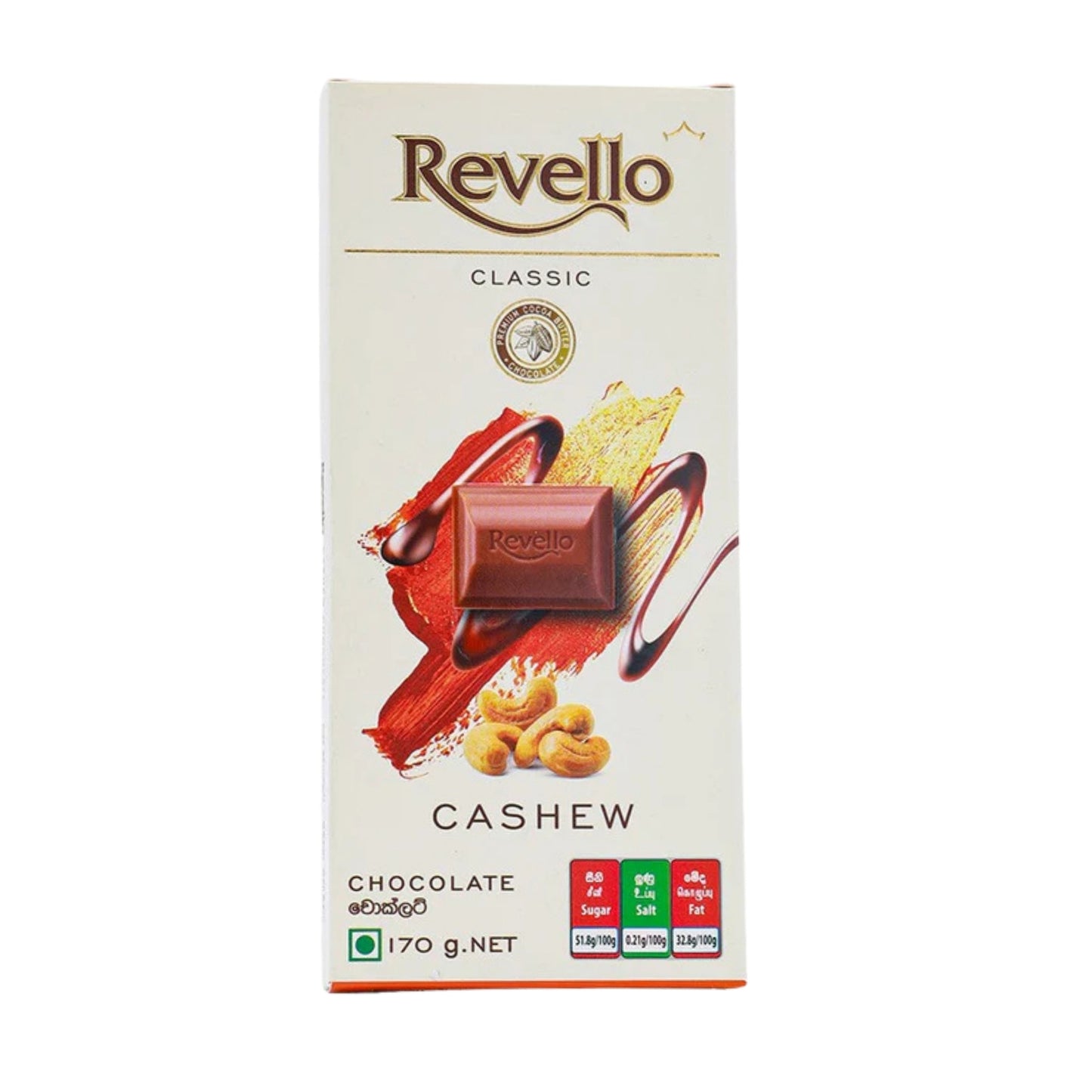Chocolat Revello aux noix de cajou