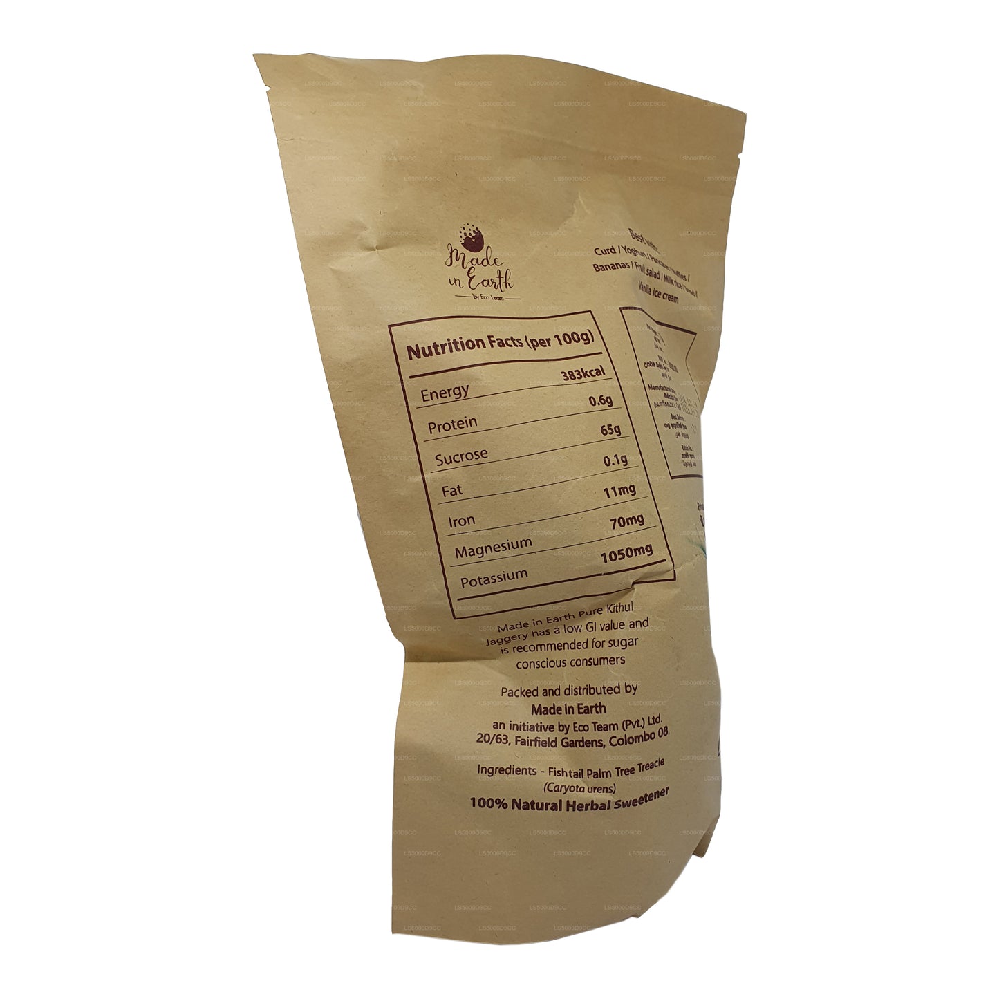 Jaggery de Kithul pur et naturel fabriqué sur Terre (500 g)