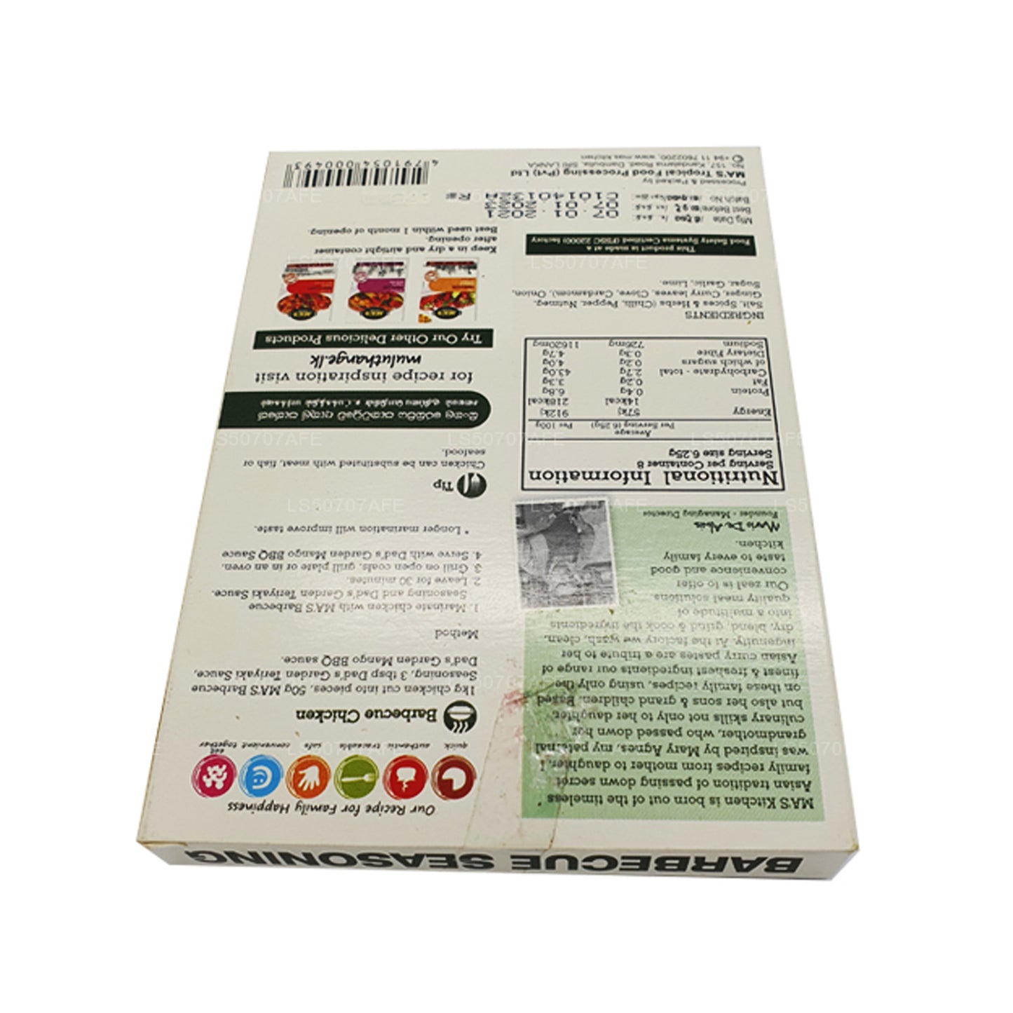 Assaisonnement pour barbecue Ma's Kitchen (50 g)