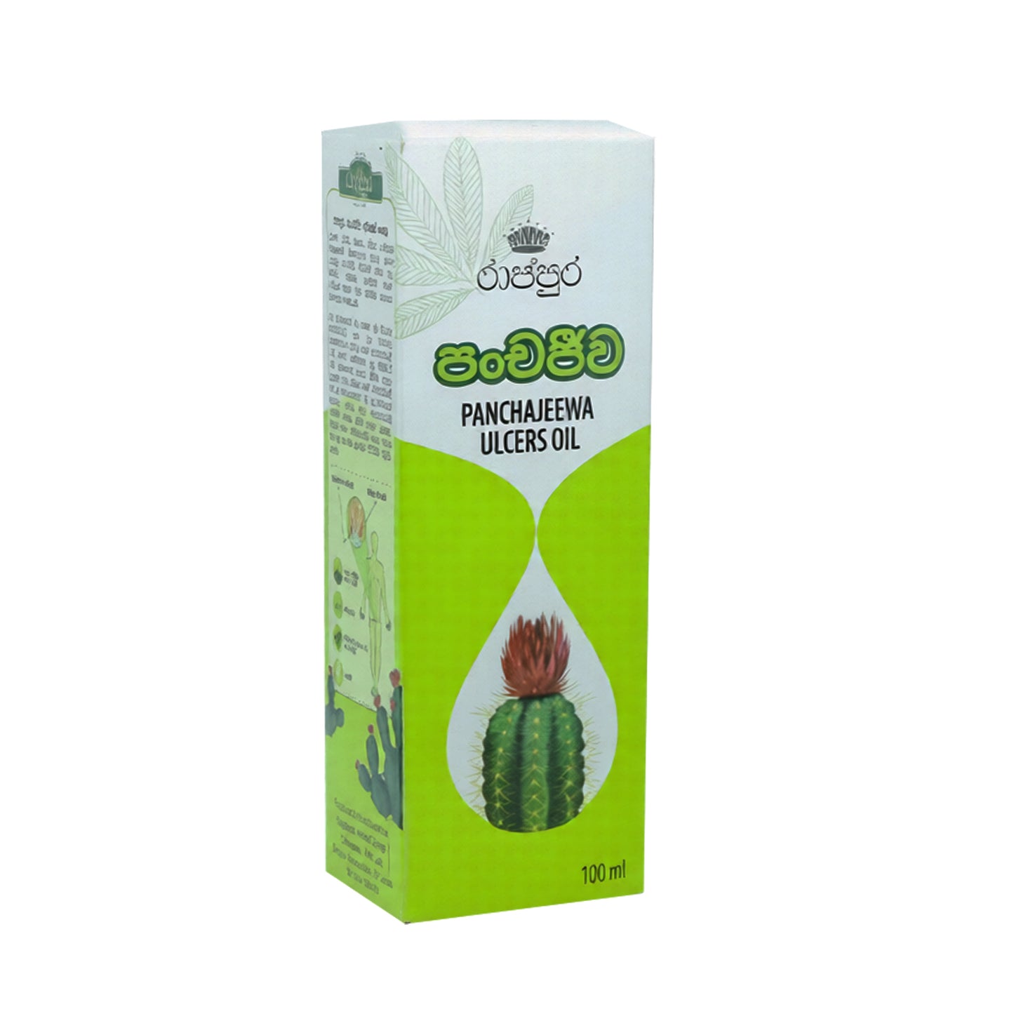 Huile Rajapura Panchajeewa pour Ulcères (100 ml)