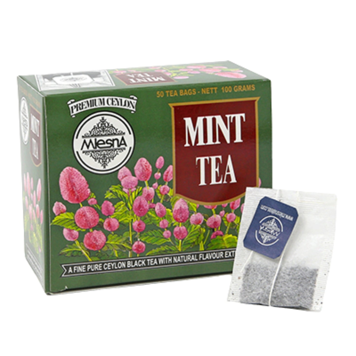 Thé à la menthe Mlesna (100 g) 50 sachets