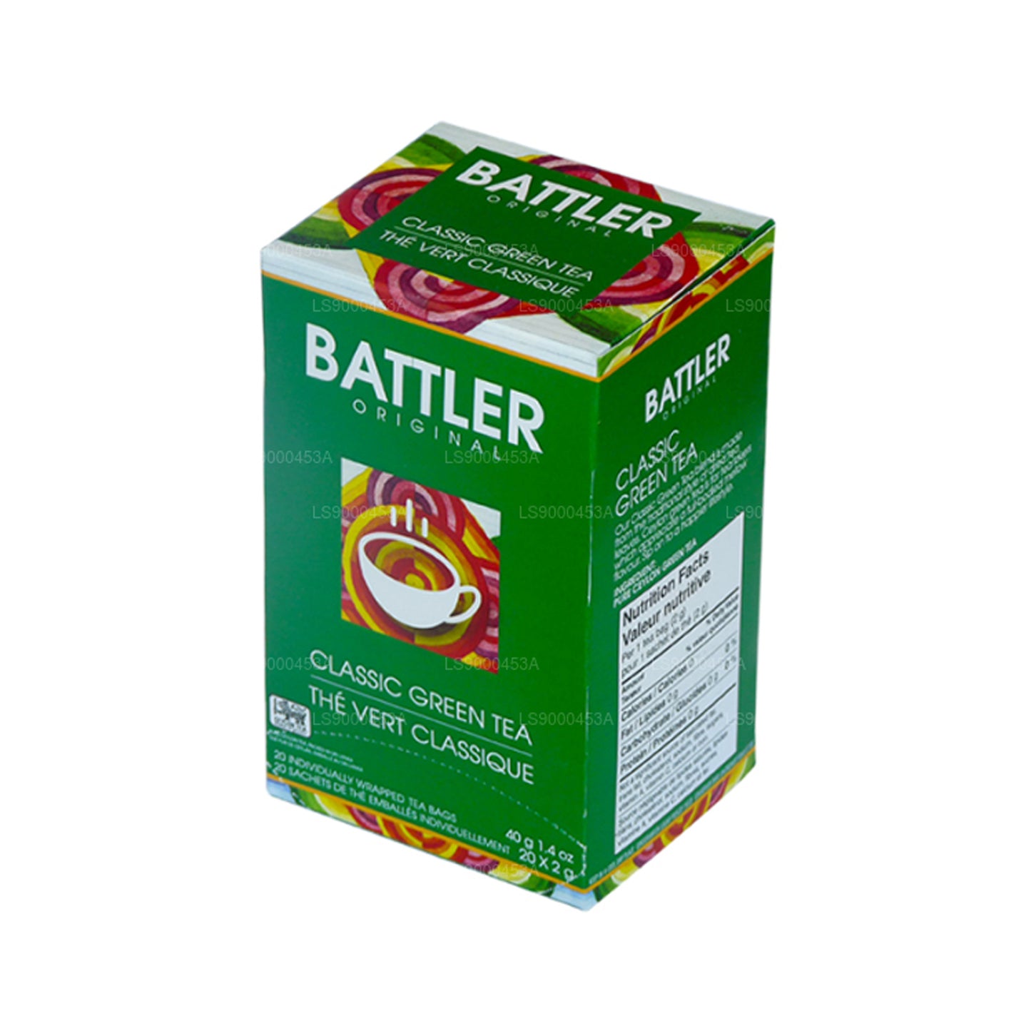 Thé vert Battler Original Classic (40 g) 20 sachets de thé
