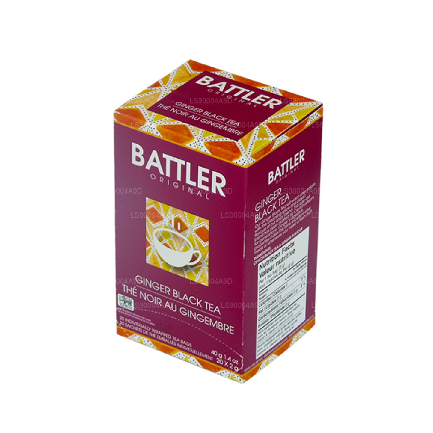 Thé noir au gingembre Battler Original (40 g) 20 sachets
