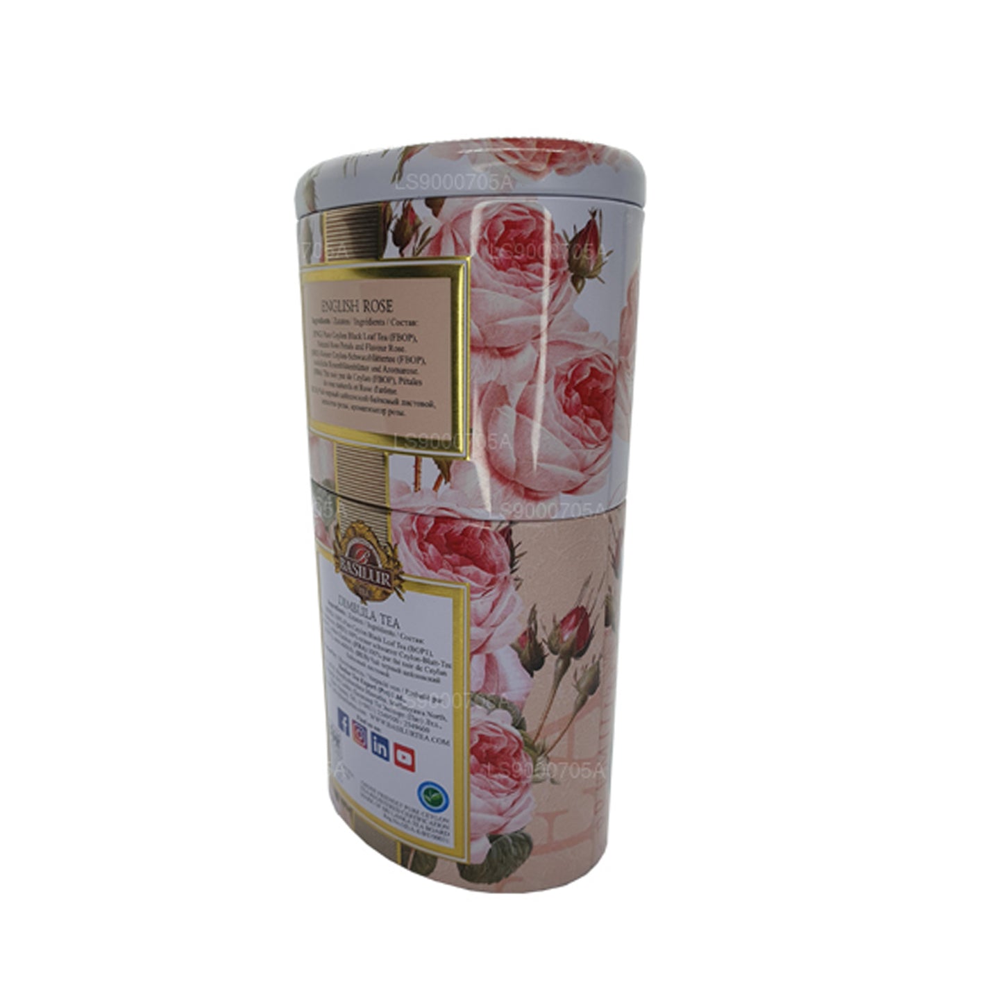 Boîte Dimbula « Rose anglaise » aux fruits et fleurs de basilic (100g)