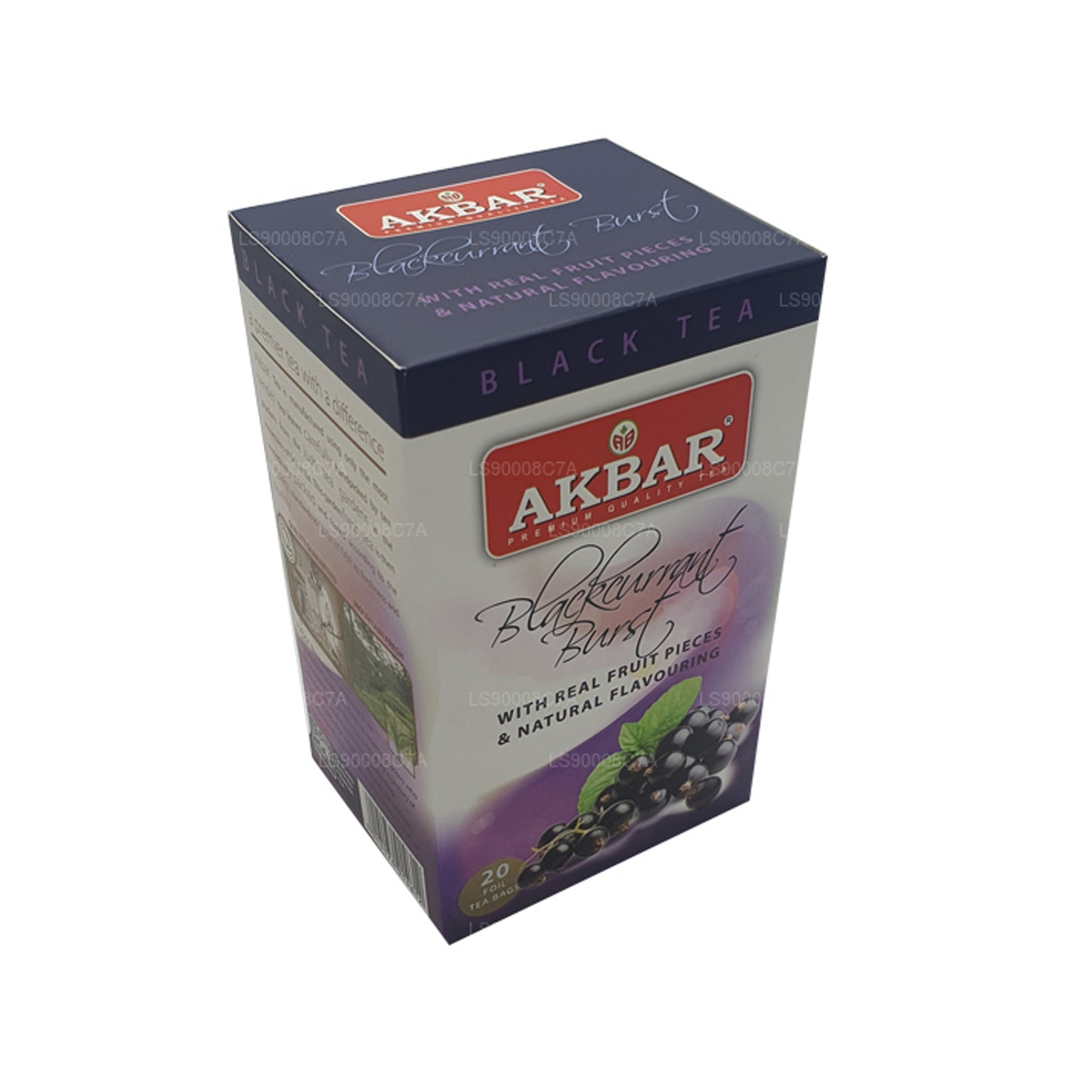 Akbar Blackcurrant Burst (40 g) 20 sachets de thé en aluminium