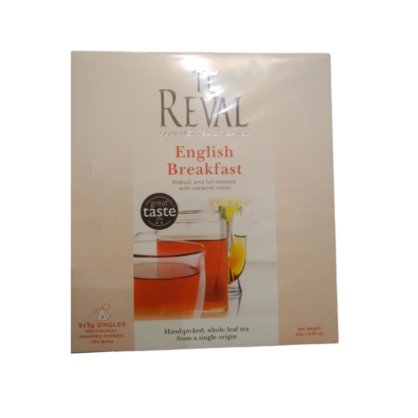 Thé The Reveal English Breakfast (27 g), 9 sachets de thé