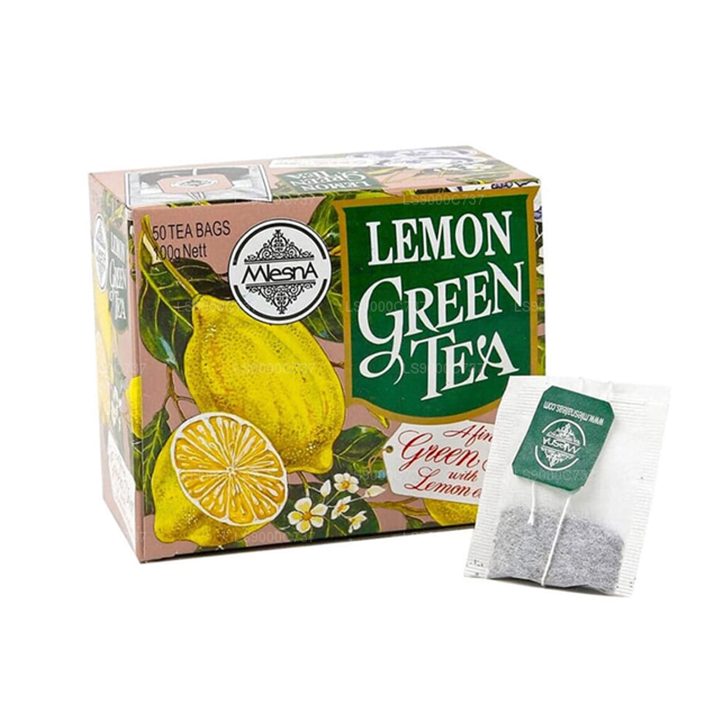 Mlesna Tea Lemon Green Tea (100g) 50 Tea Bags