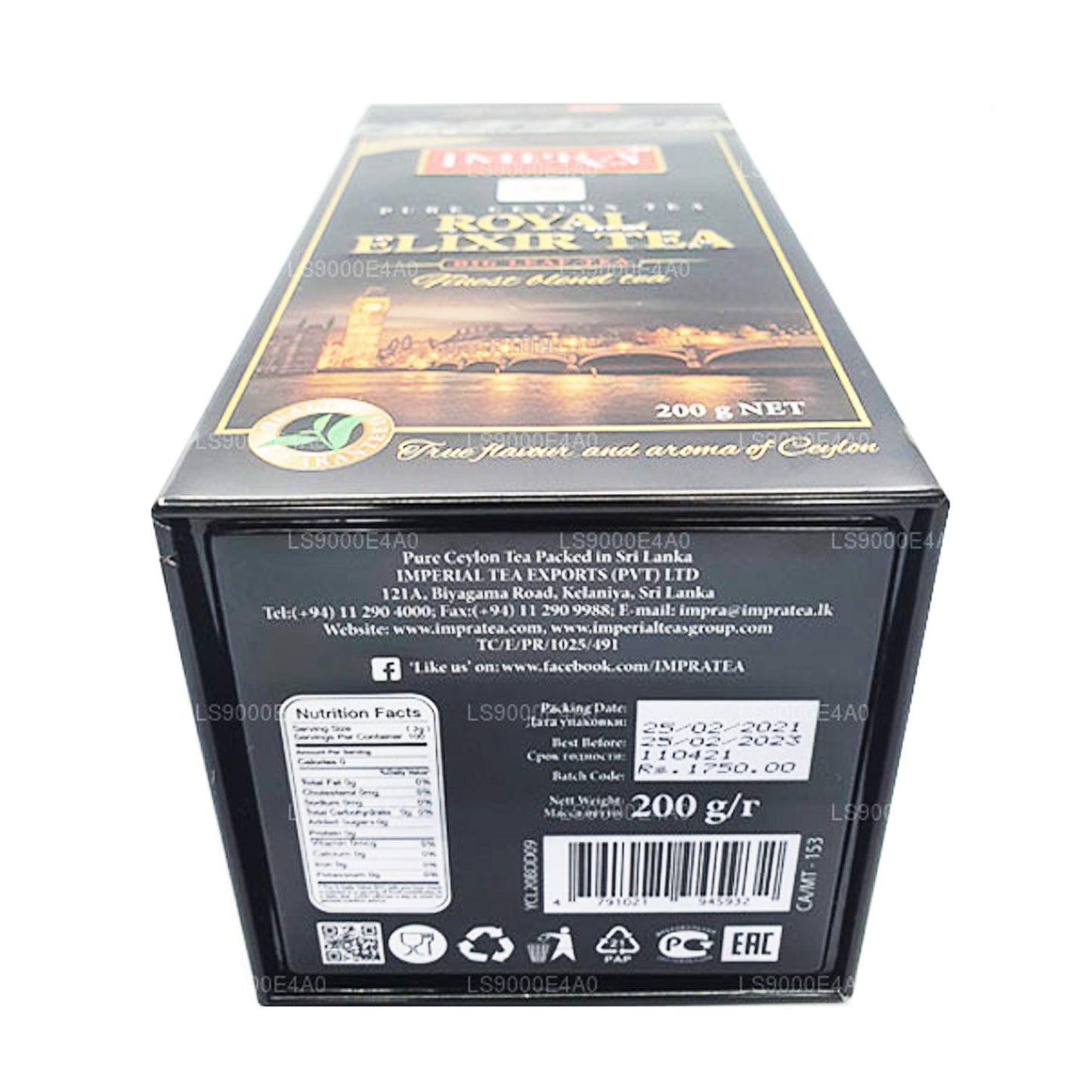 Thé de Ceylan pur Impra Royal Elixir Knight (200g)