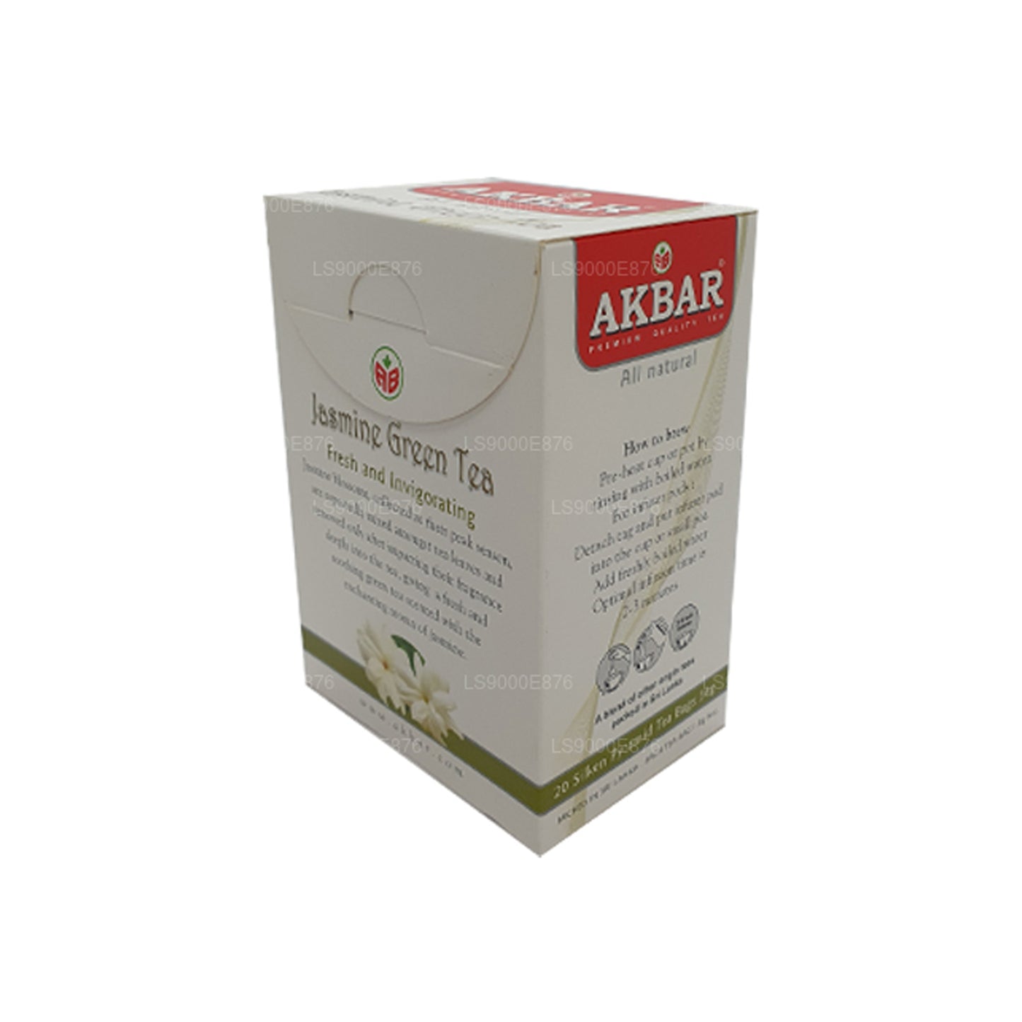 Thé vert Akbar Jasmine (36g) 20 sachets de thé