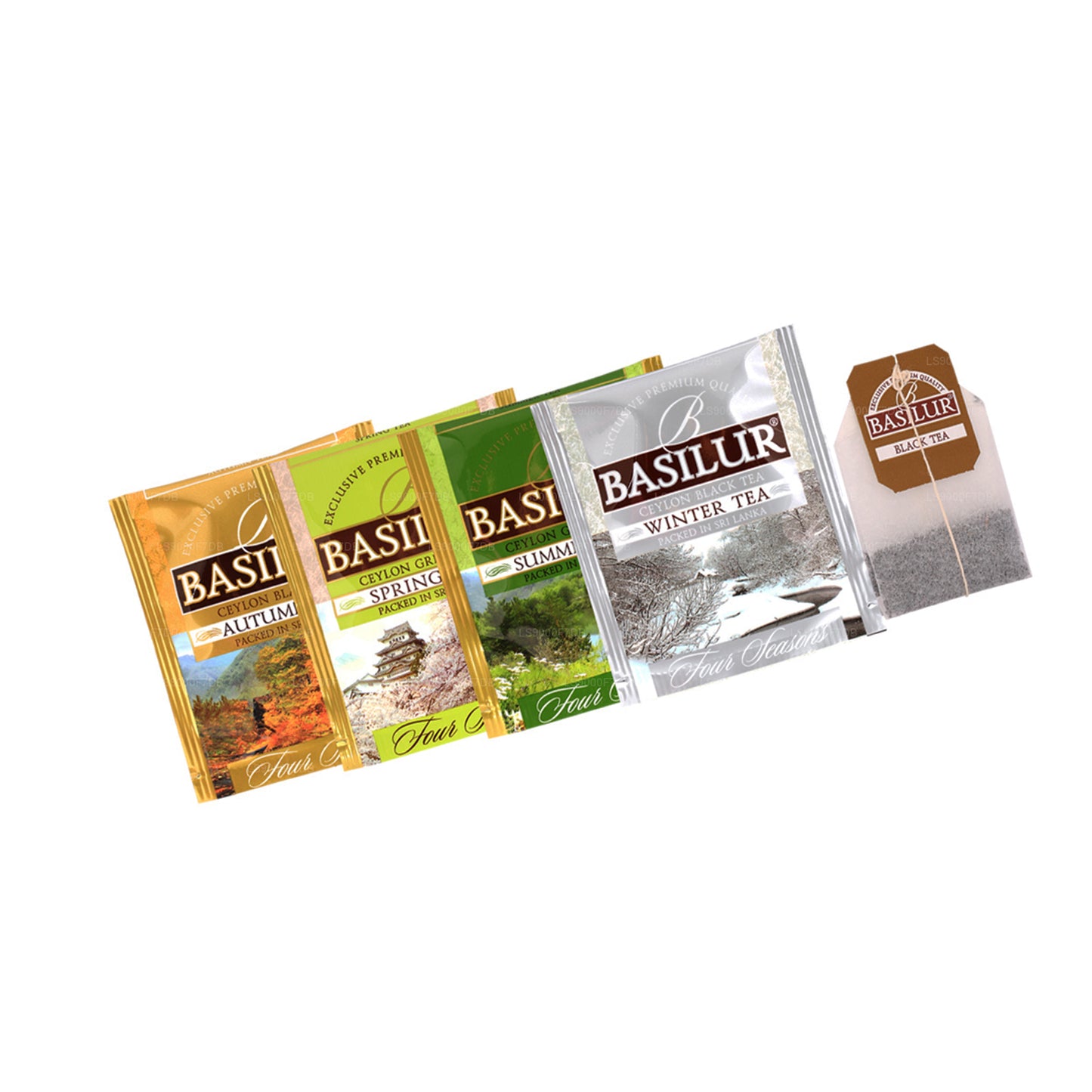 Basilur « Four Seasons Assorted » (70 g) 40 sachets de thé enveloppés