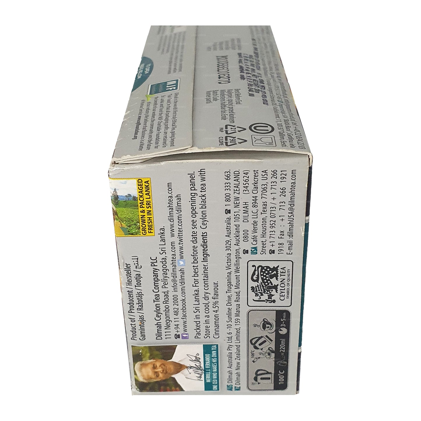 Thé aromatisé au caramel Dilmah (40g) 20 sachets de thé