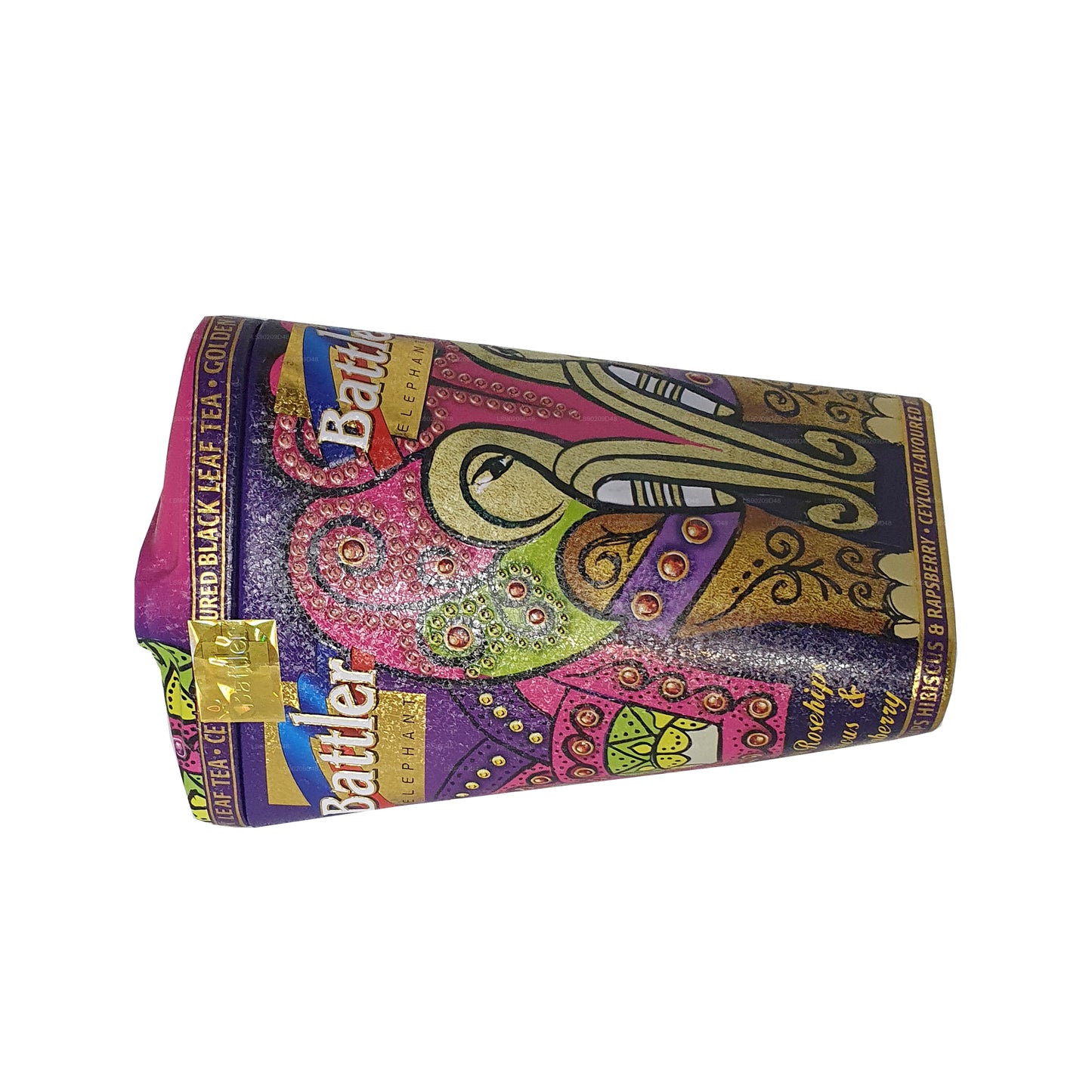 Boîte en carton Battler Golden Giant à l'églantier sauvage, à l'hibiscus et à la framboise (100 g)