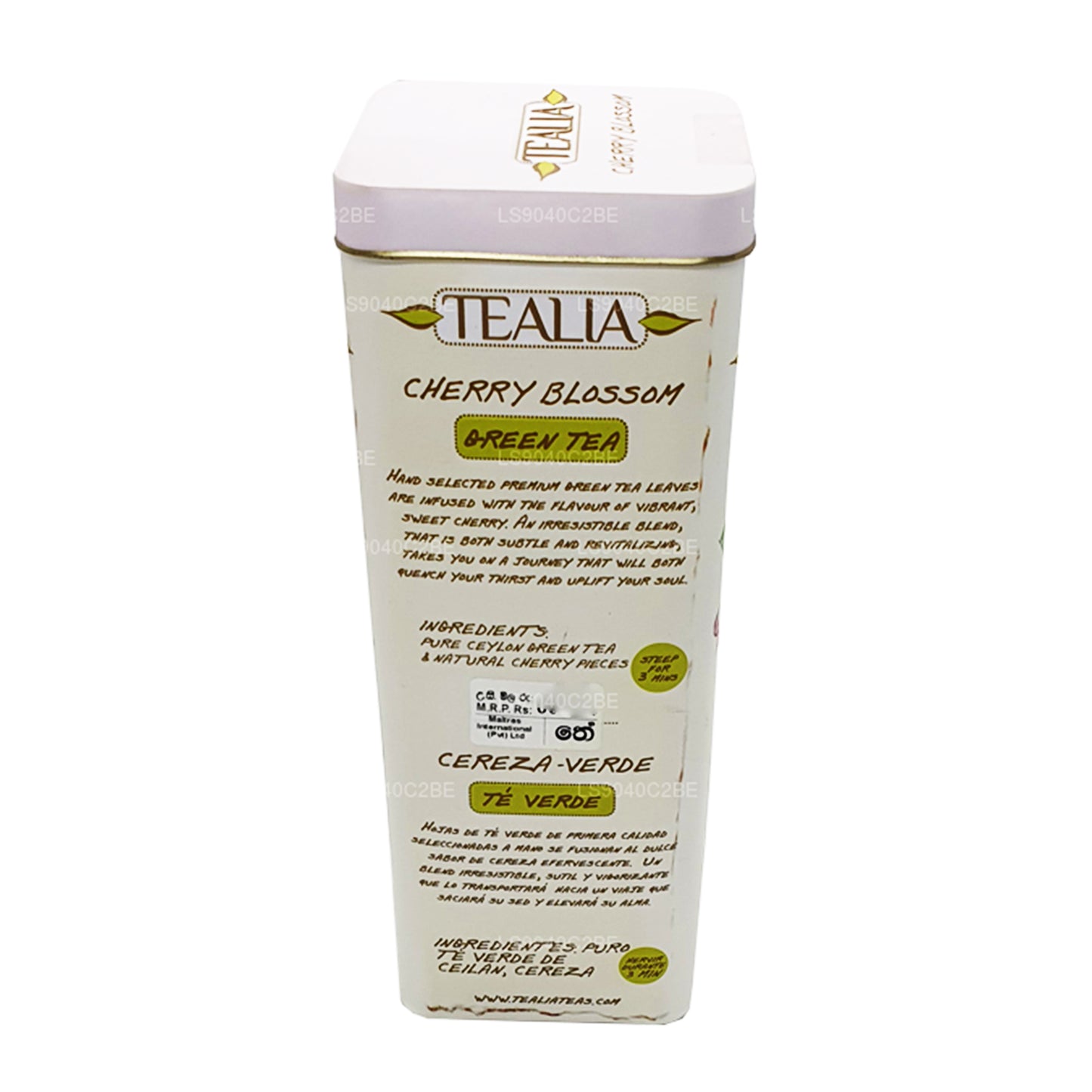 Thé vert Tealia Cherry Blossom Loose Leaf (100 g)