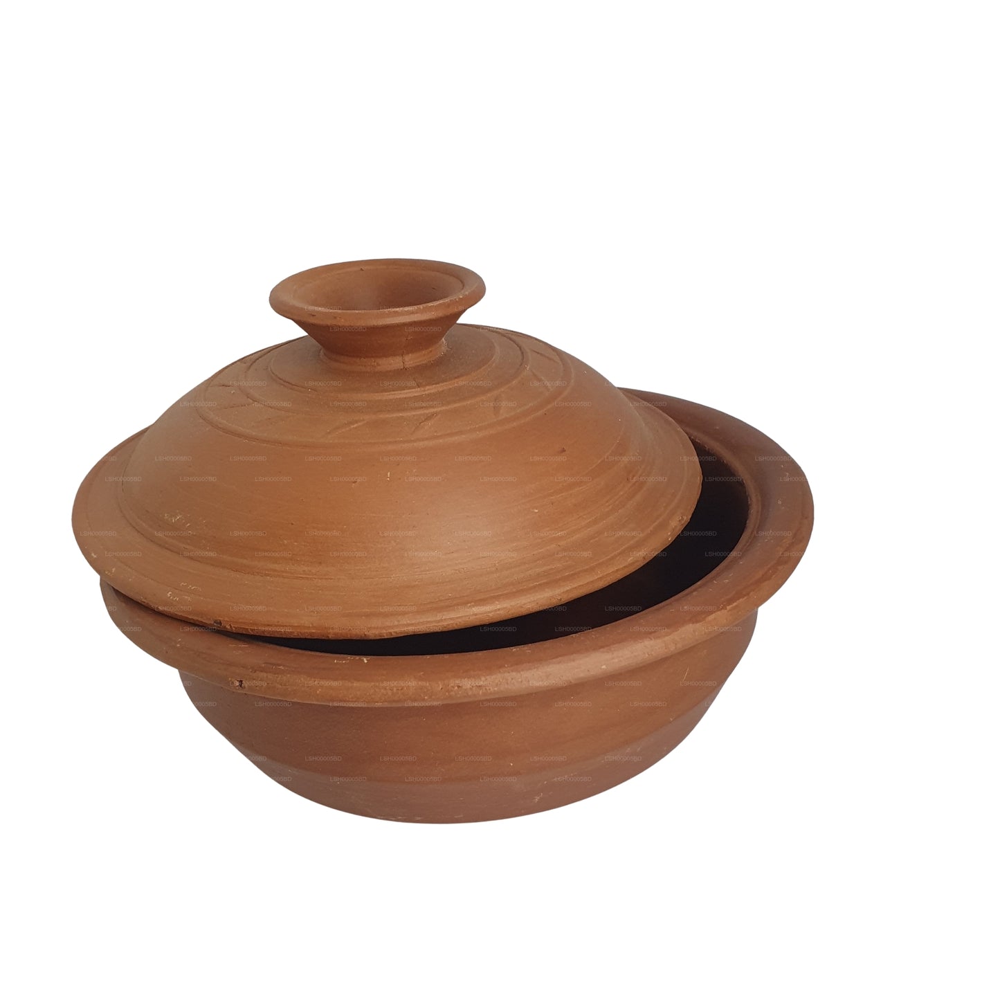 Pot en argile avec couvercle