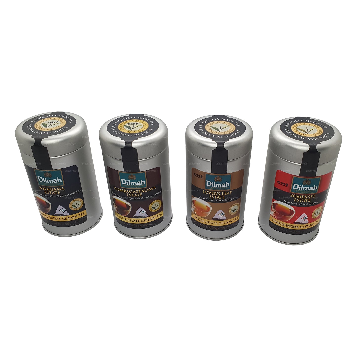 Boîte à thé Dilmah Single Estate (lot de 1)