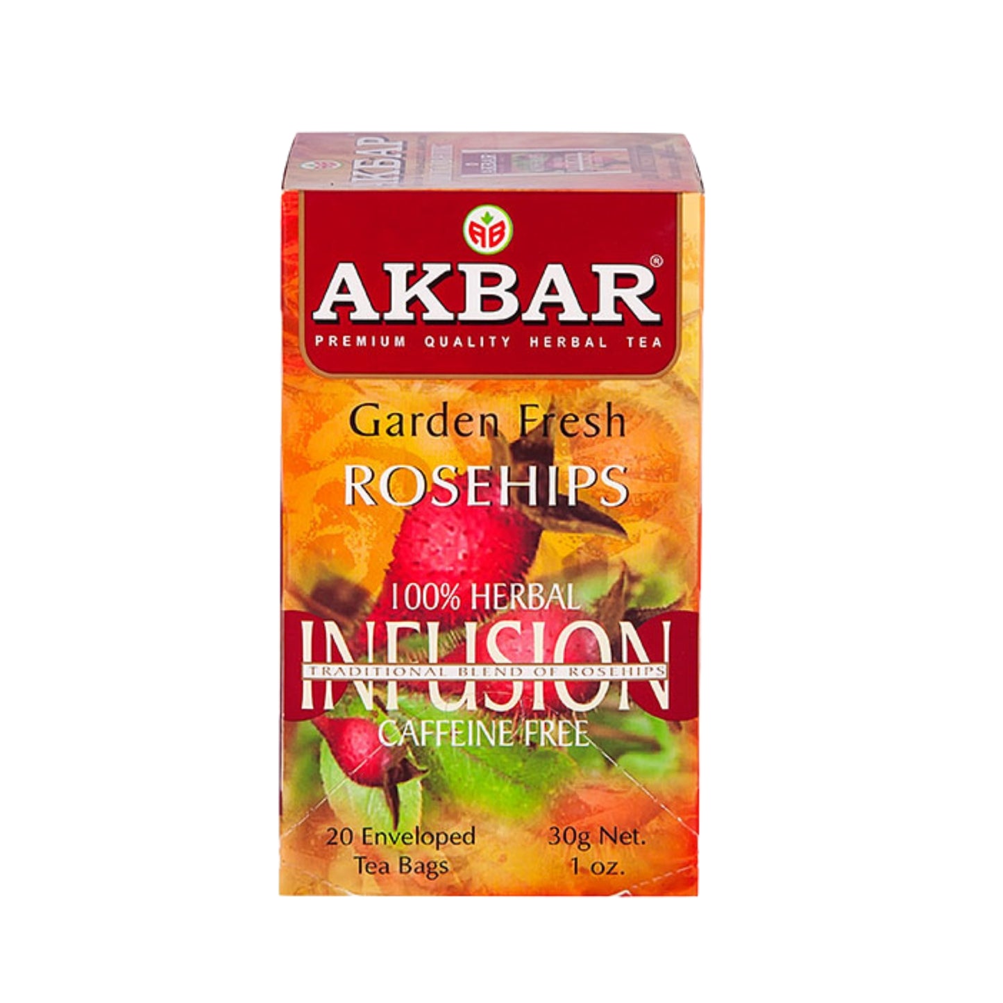 Akbar Garden Fresh Rosehips 20 sachets de thé (30 g)