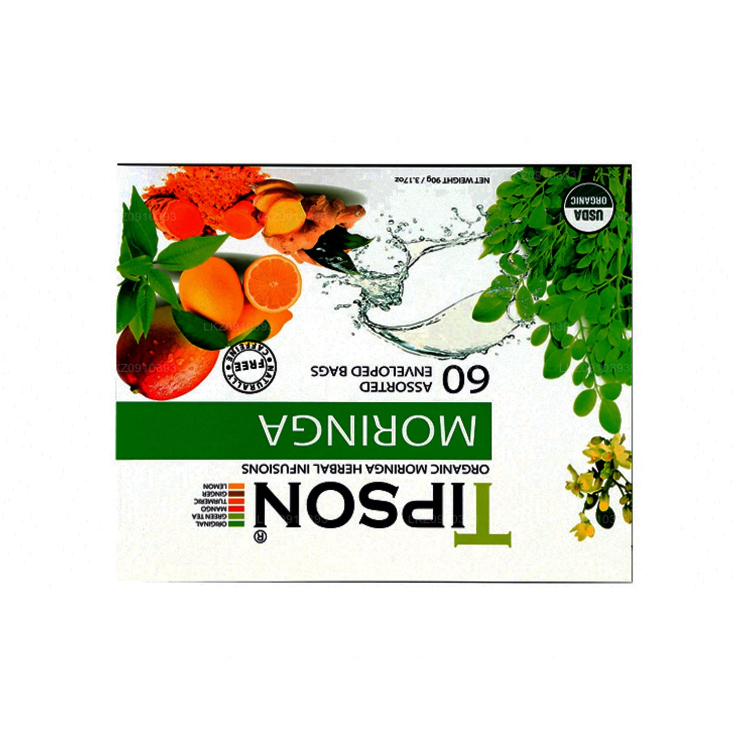 Assortiment de moringa biologique Tipson Tea (90g)