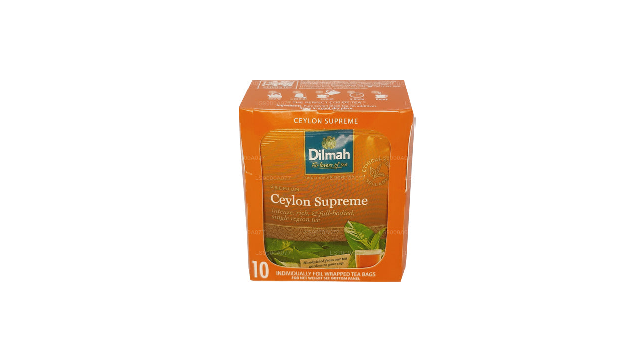 Dilmah Ceylon Supreme 10 sachets de thé (20 g)