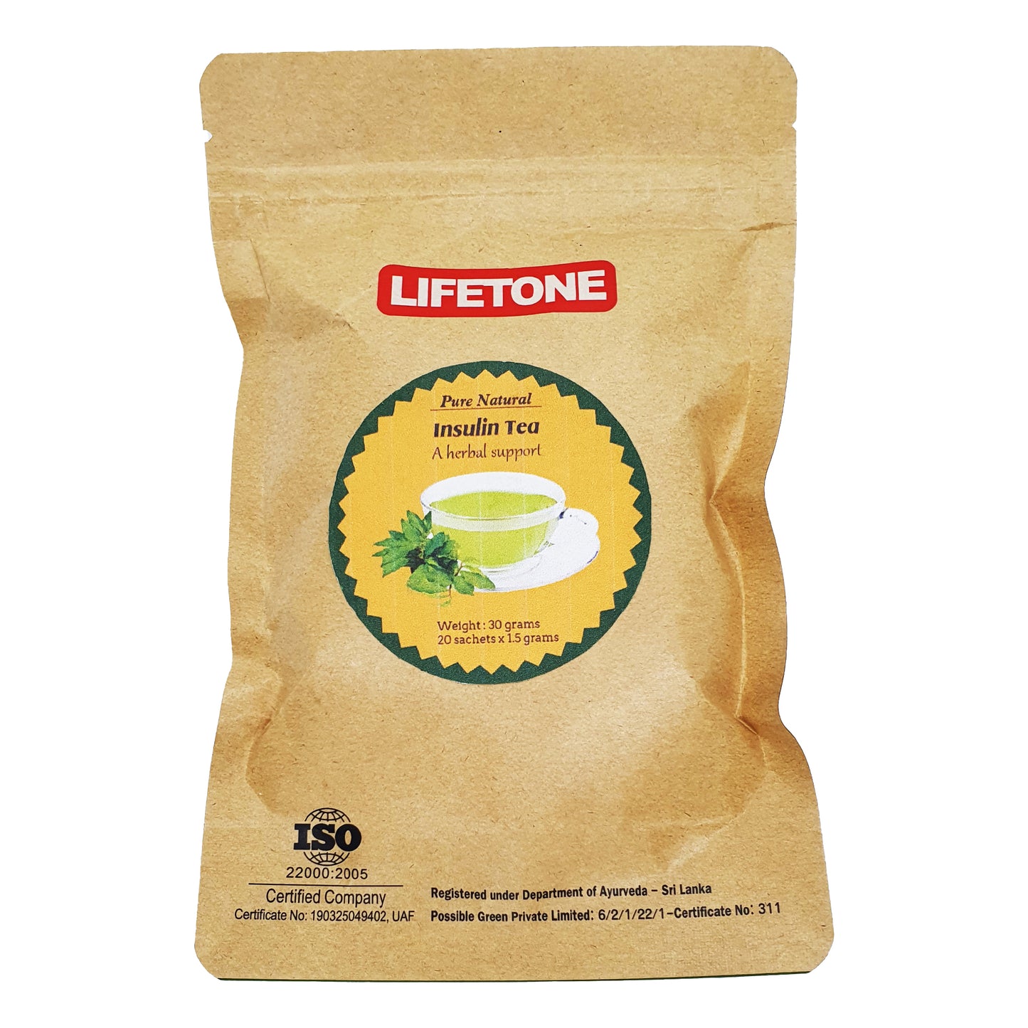 Thé à l'insuline Lifetone (40 g)