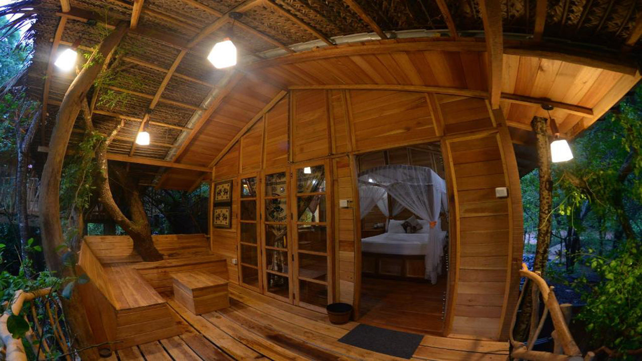 Cabane dans les arbres Habarana Village de Mutu, Habarana