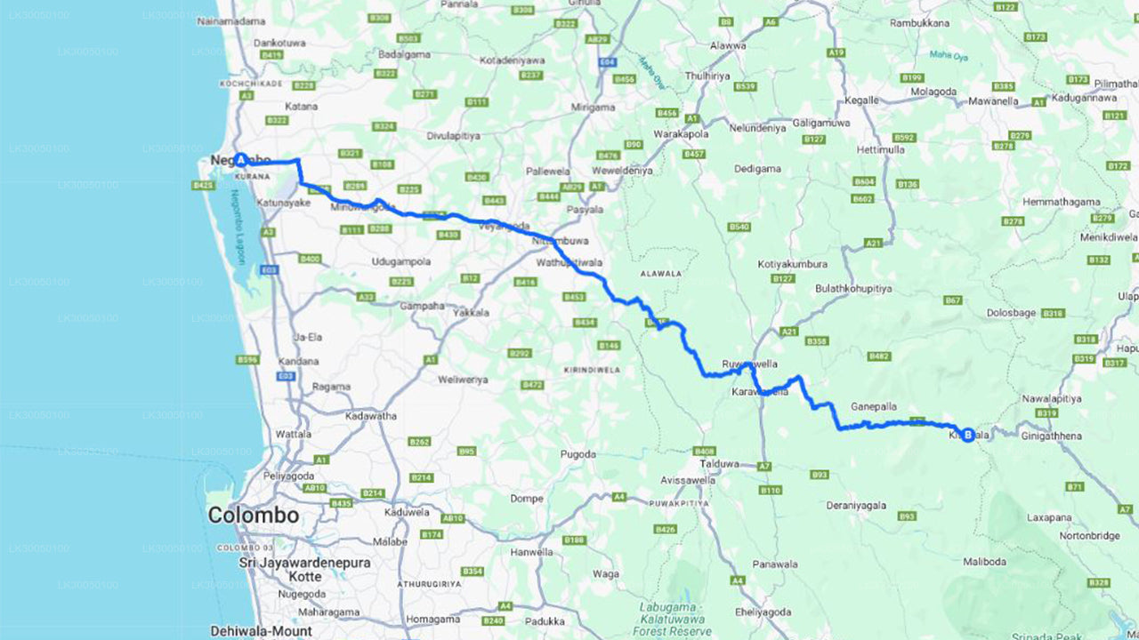 Rafting en eaux vives au départ de Negombo