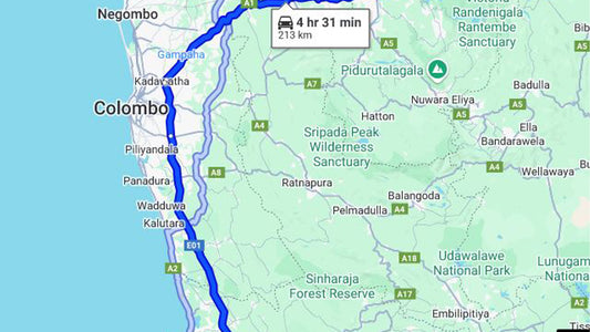 Hikkaduwa City to Kandy City Private Transfer