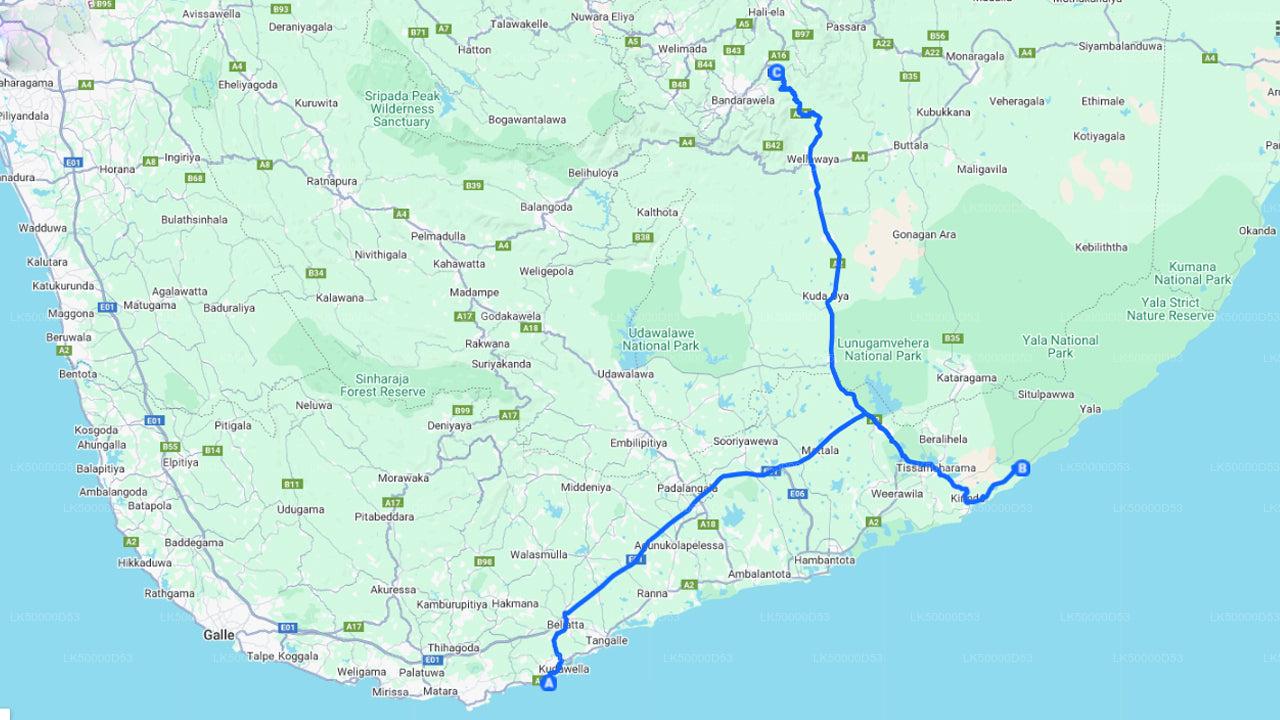 Excursion privée d'Hiriketiya à Ella avec Yala Safari