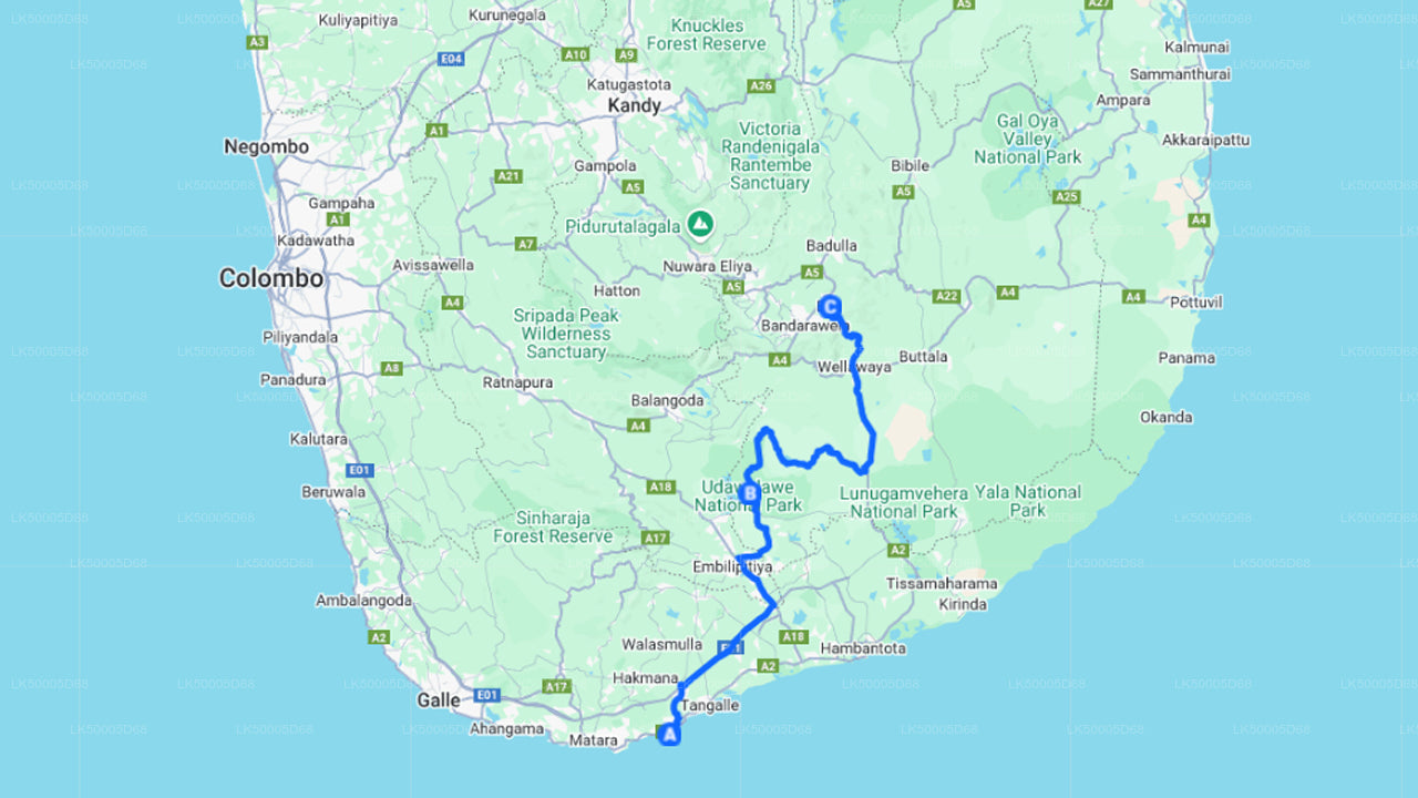 Visite privée de Hiriketiya à Ella avec Udawalawe Safari