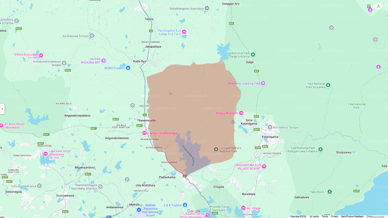 Safari privé au parc national de Lunugamvehera