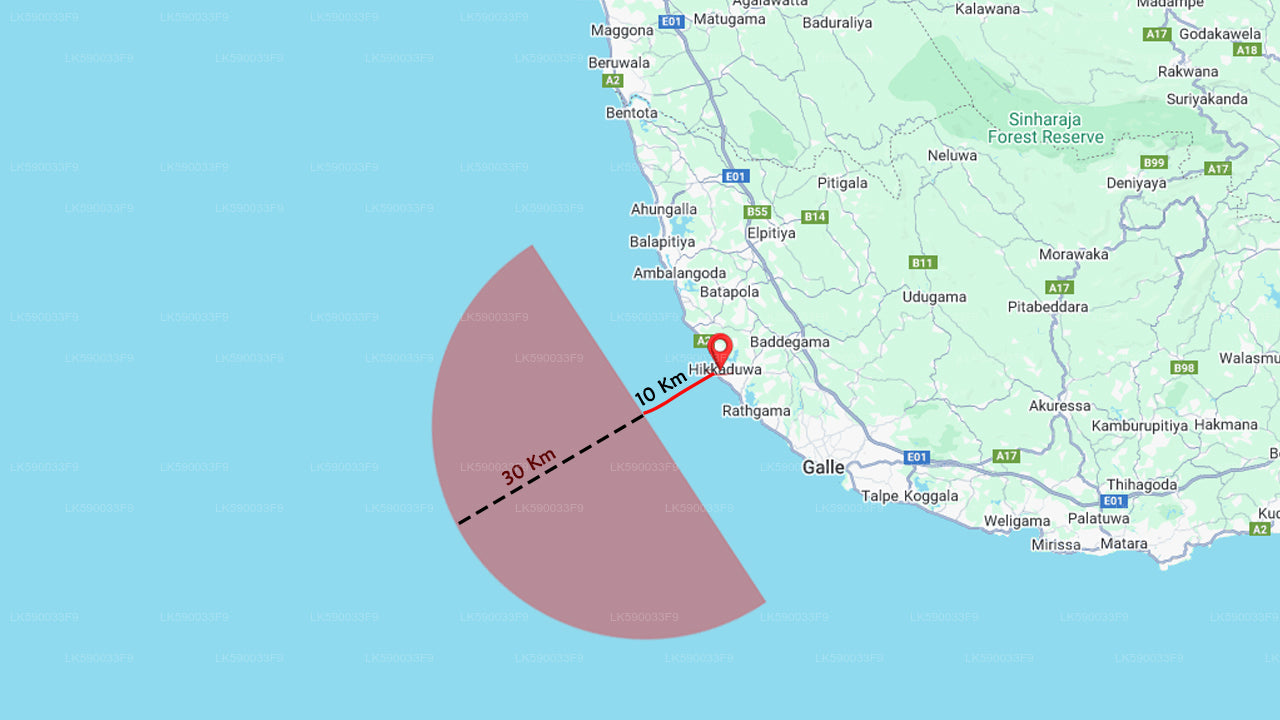 Excursion en bateau de pêche en haute mer au départ d'Hikkaduwa