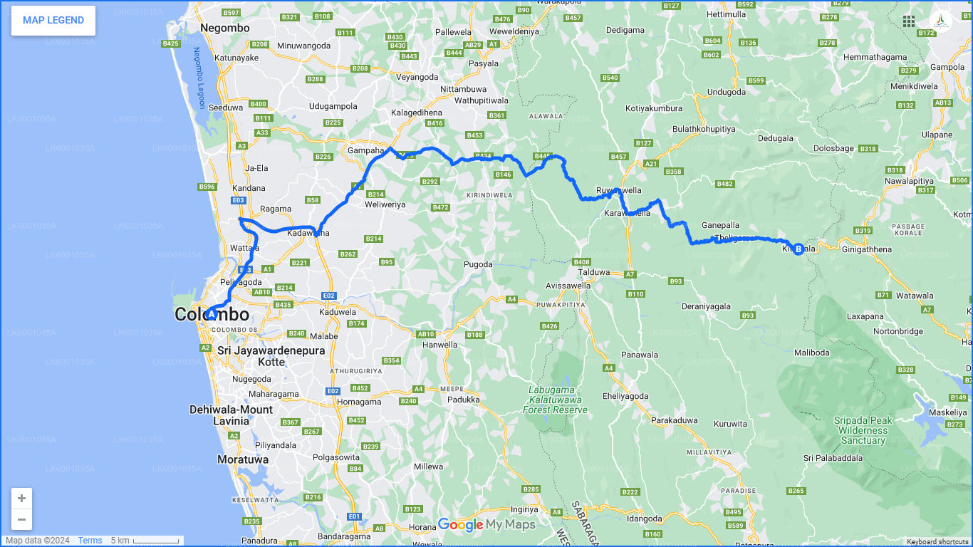 Rafting en eaux vives au départ de Colombo