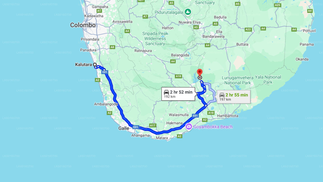 Safari dans le parc national d'Udawalawe depuis Kalutara