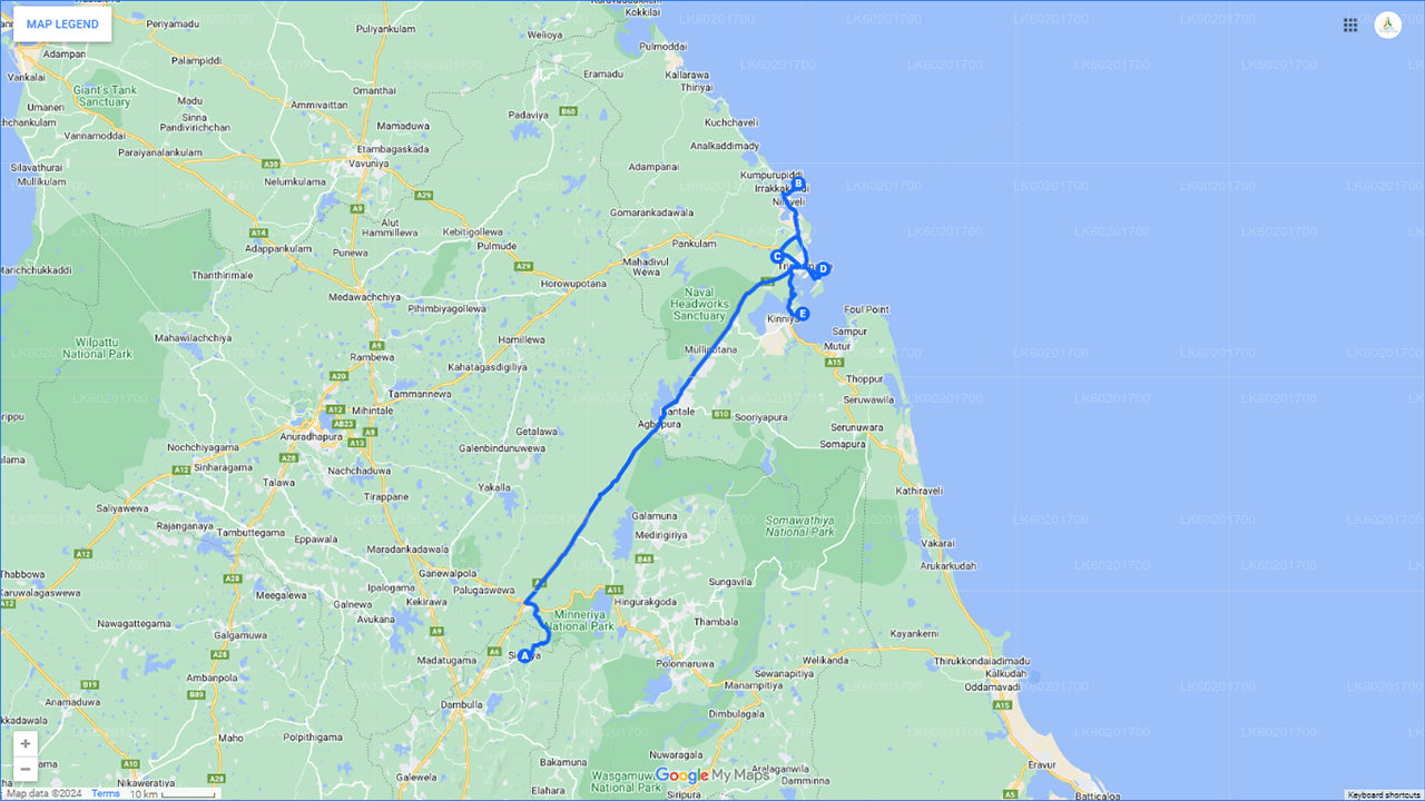 Visite de la ville de Trincomalee au départ de Sigiriya