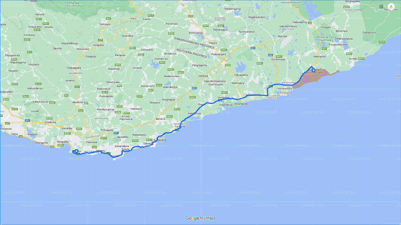 Safari dans le parc national du Bundala au départ de Mirissa